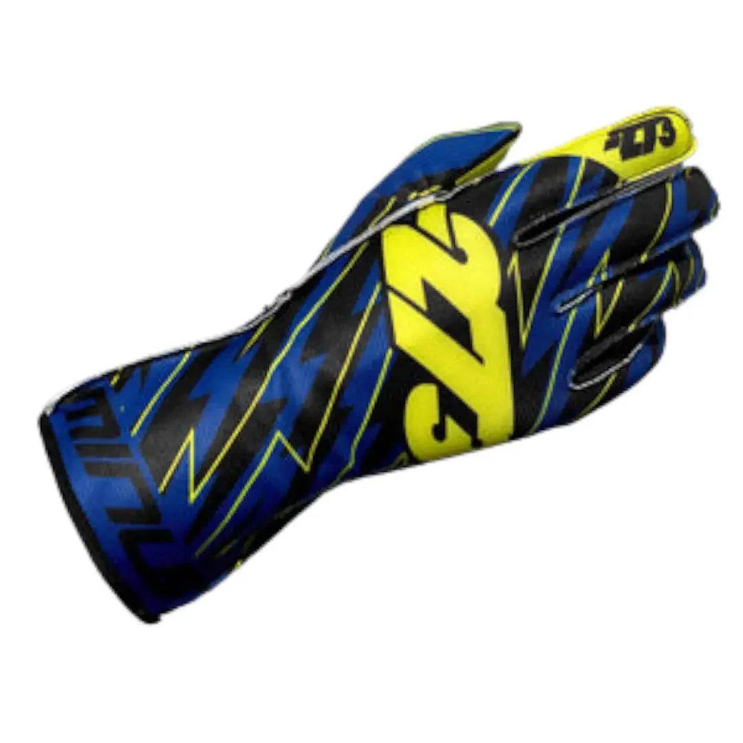 BLITZ Black/Blue/Fluo-Yellow - Dash Racegear Store