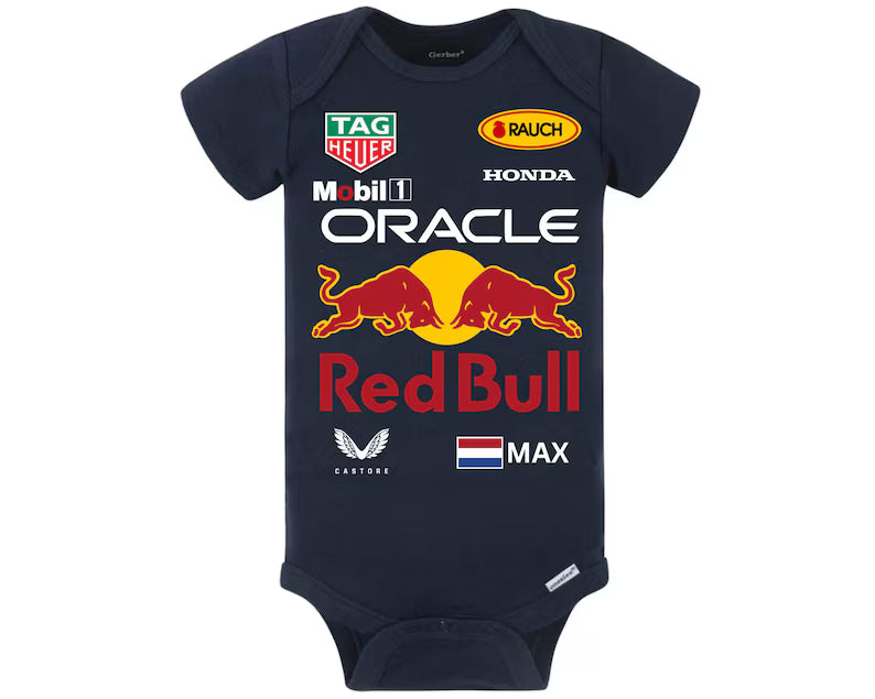 Red Bull Racing F1 Baby Onesie – Formula 1 Infant Romper | Max Verstappen Style