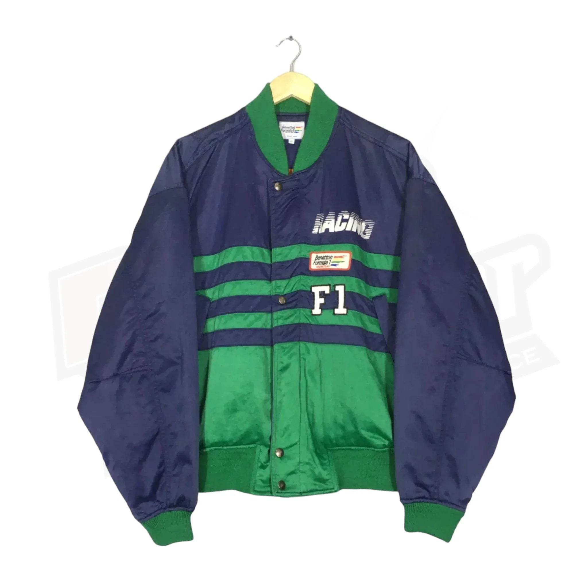 Benetton Vintage Formula 1 Team Embroidered Racing Jacket - Dash Racegear Store