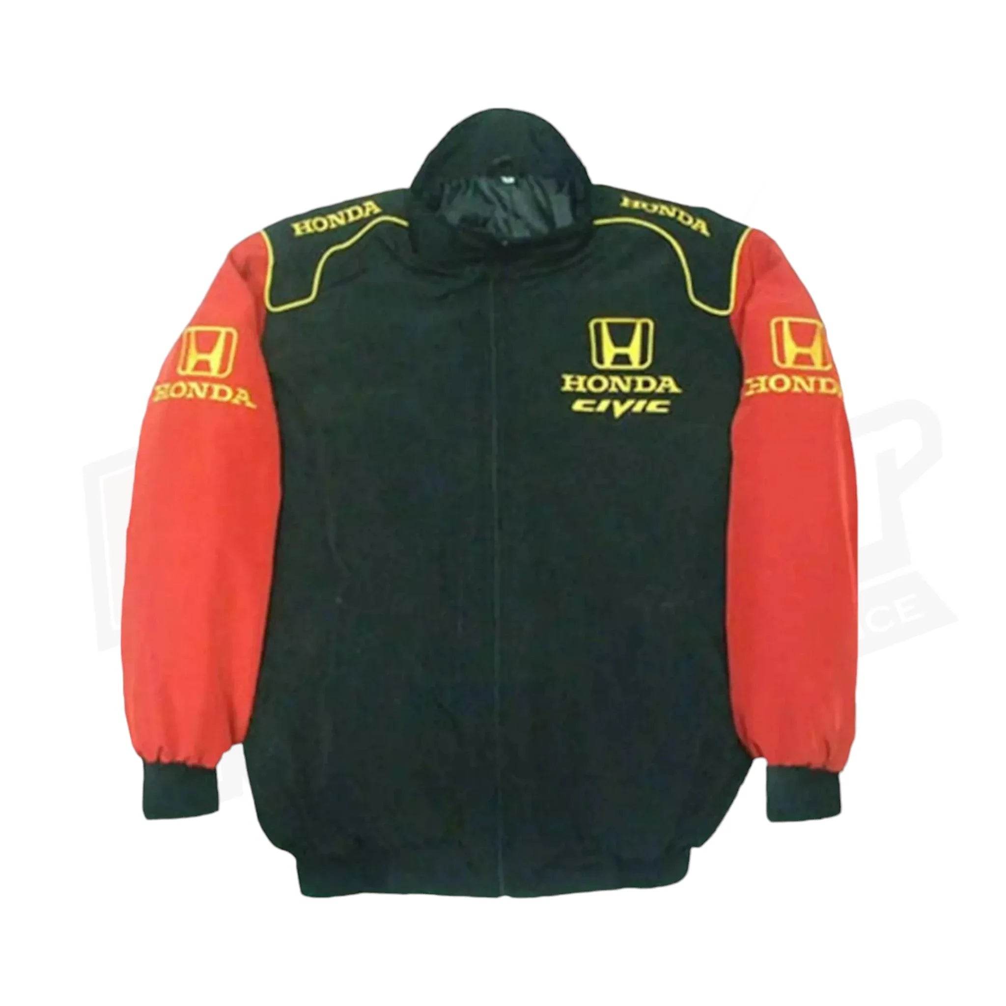 Black and Red Honda Civic Nascar Racing Jacket - Dash Racegear Store