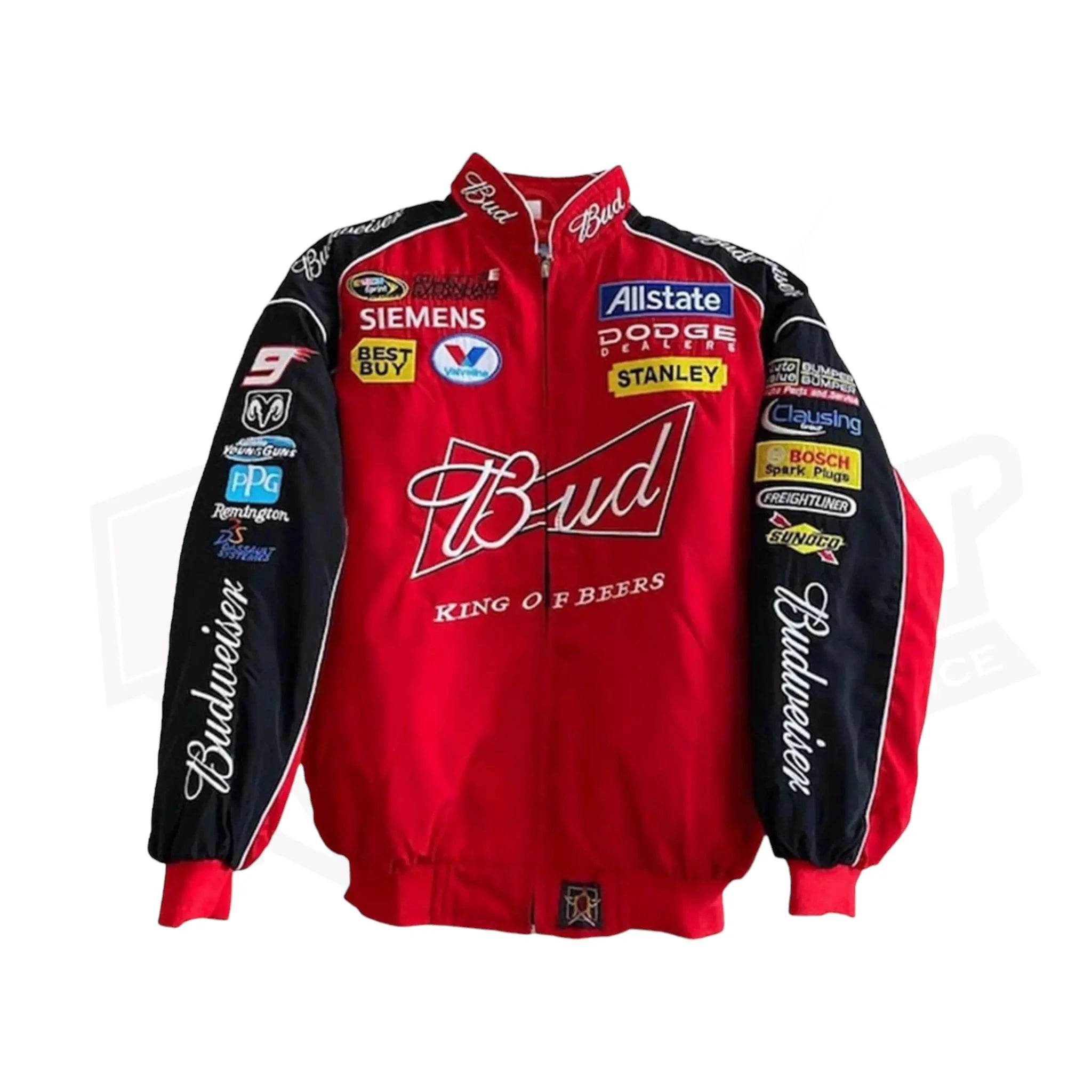 Budweiser Black F1 Retro Racing Jacket - Dash Racegear Store
