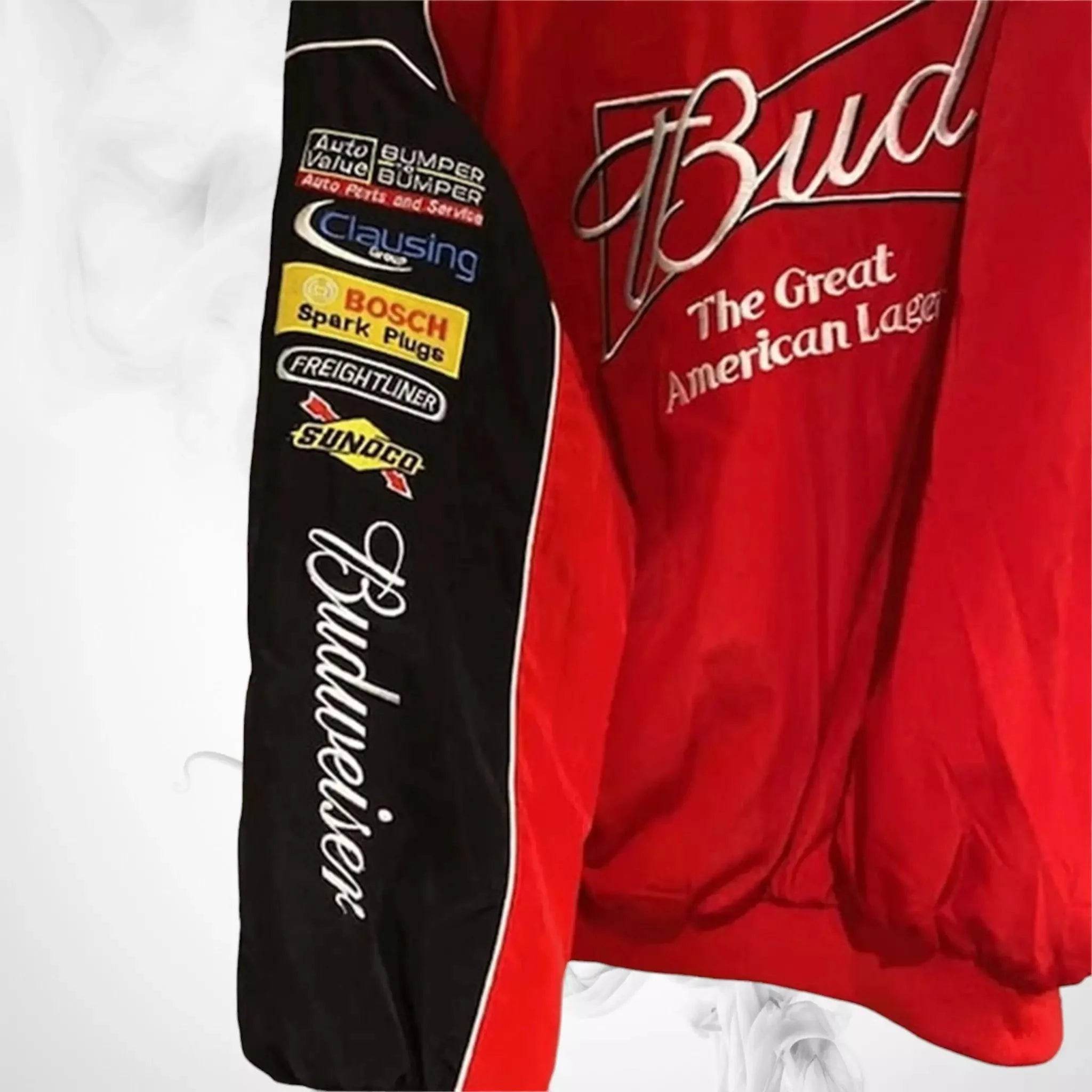 Budweiser Black F1 Retro Racing Jacket - Dash Racegear Store