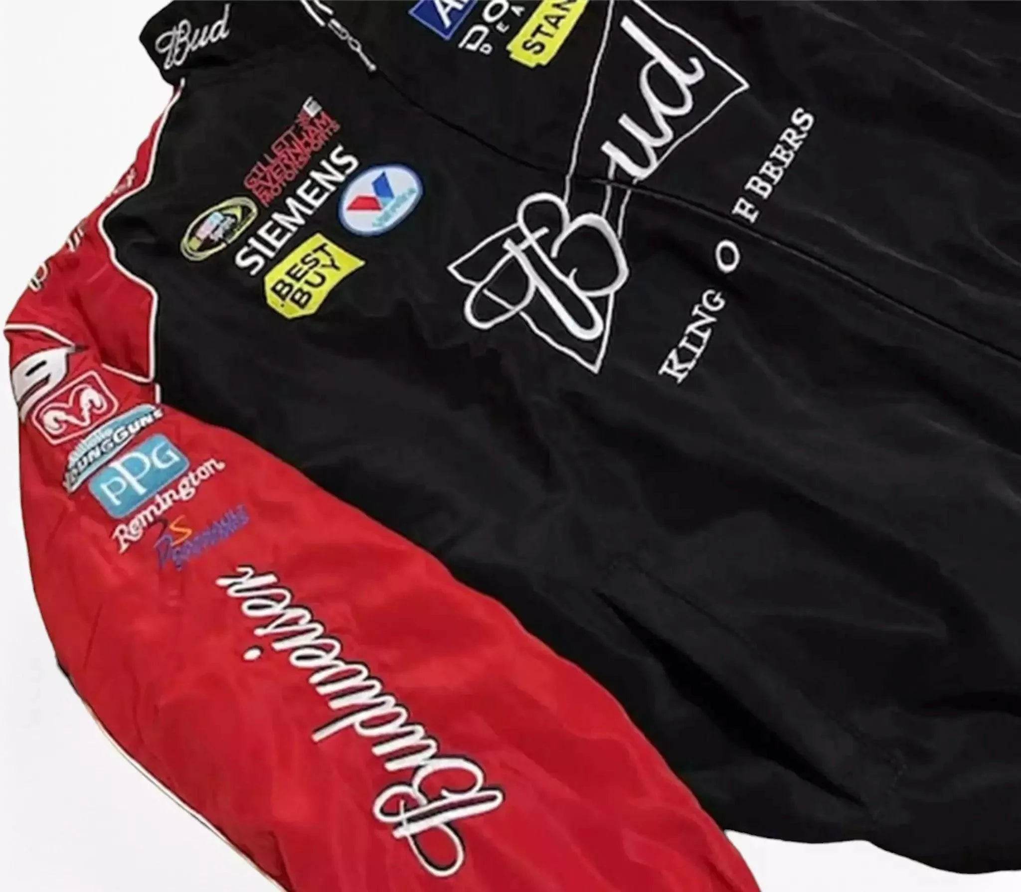 Budweiser F1 Racing Embroidered Retro Limited Edition Jacket - Dash Racegear Store
