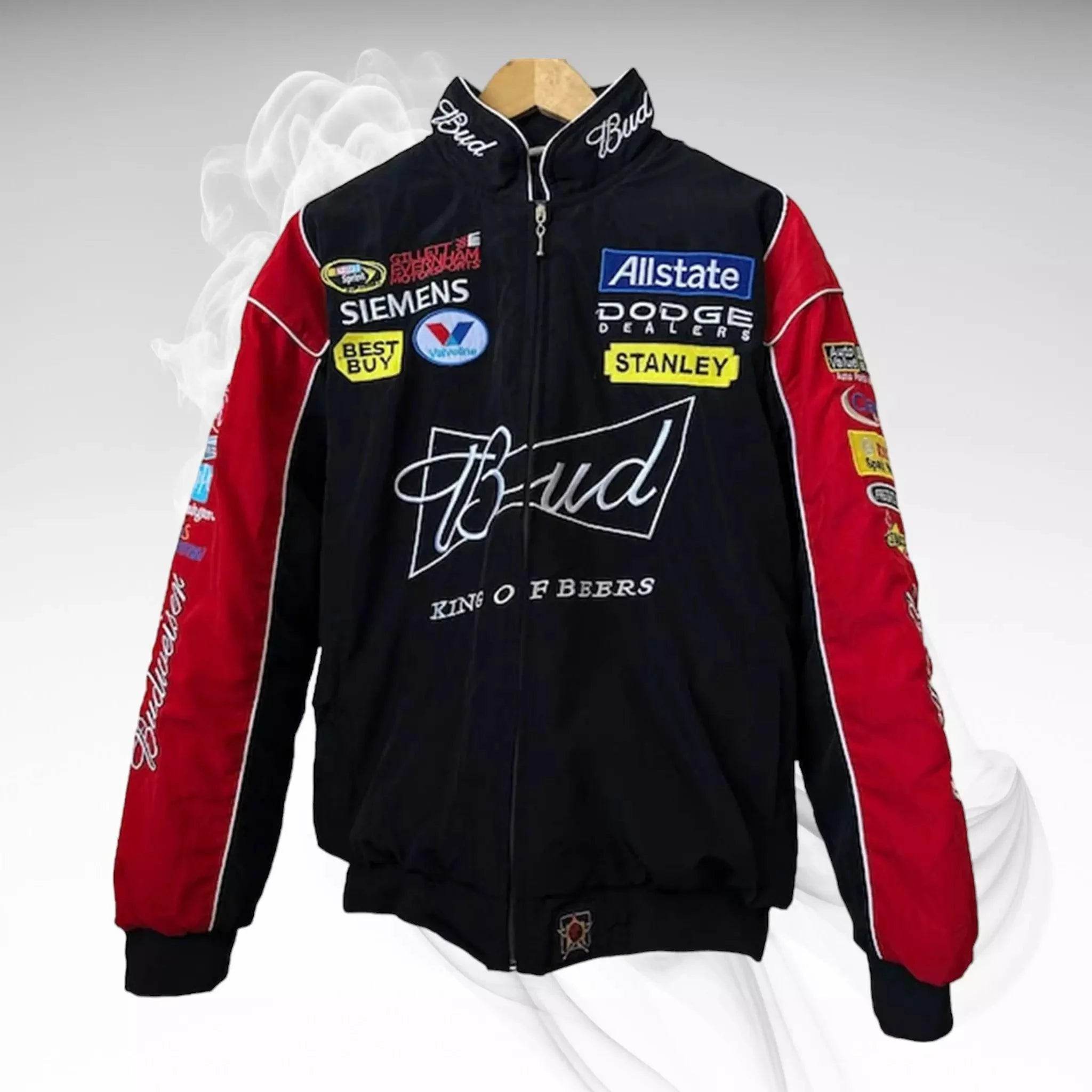 Budweiser F1 Racing Embroidered Retro Limited Edition Jacket - Dash Racegear Store