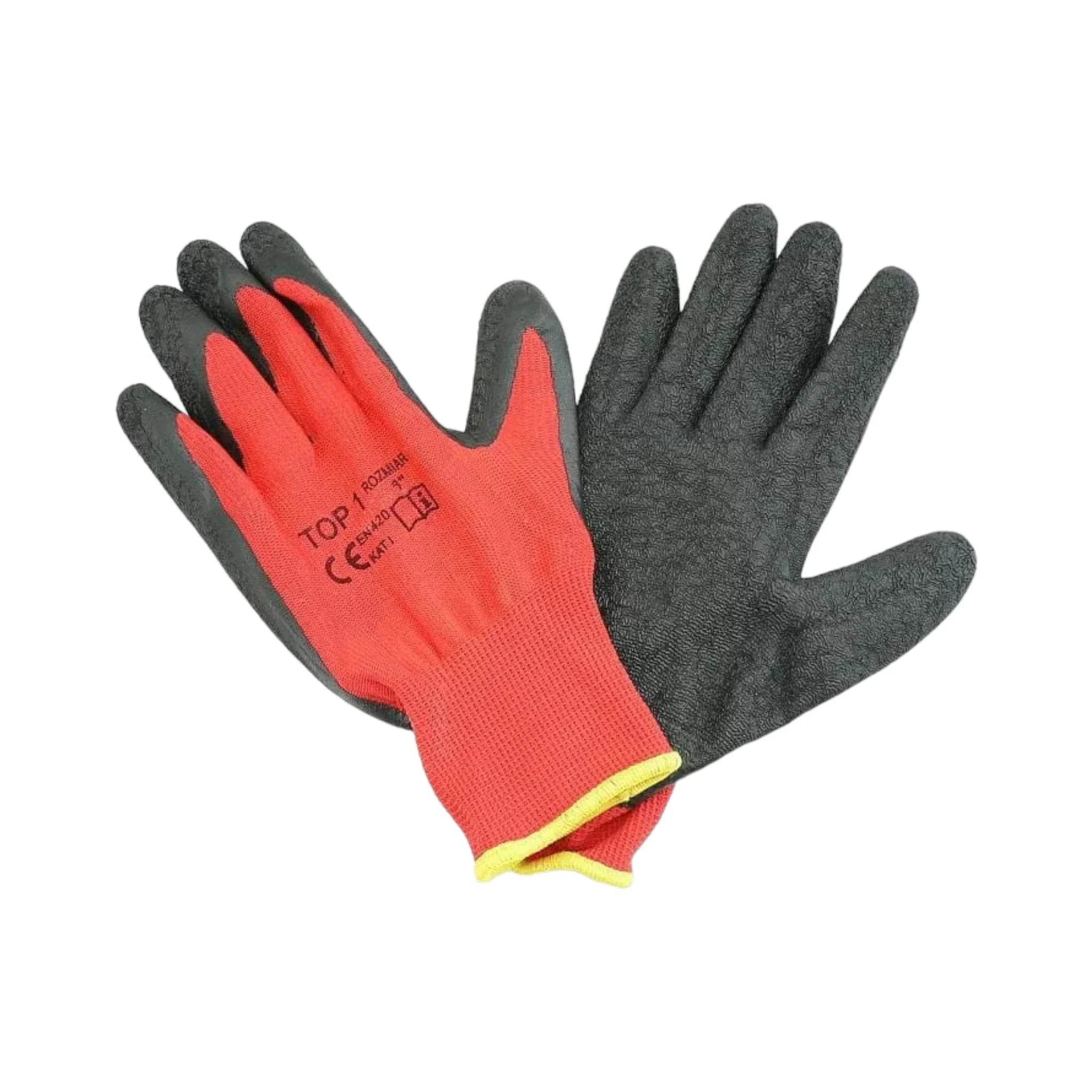 COTTON WORKING GLOVES WITH RUBBER COATING - Dash Racegear Store