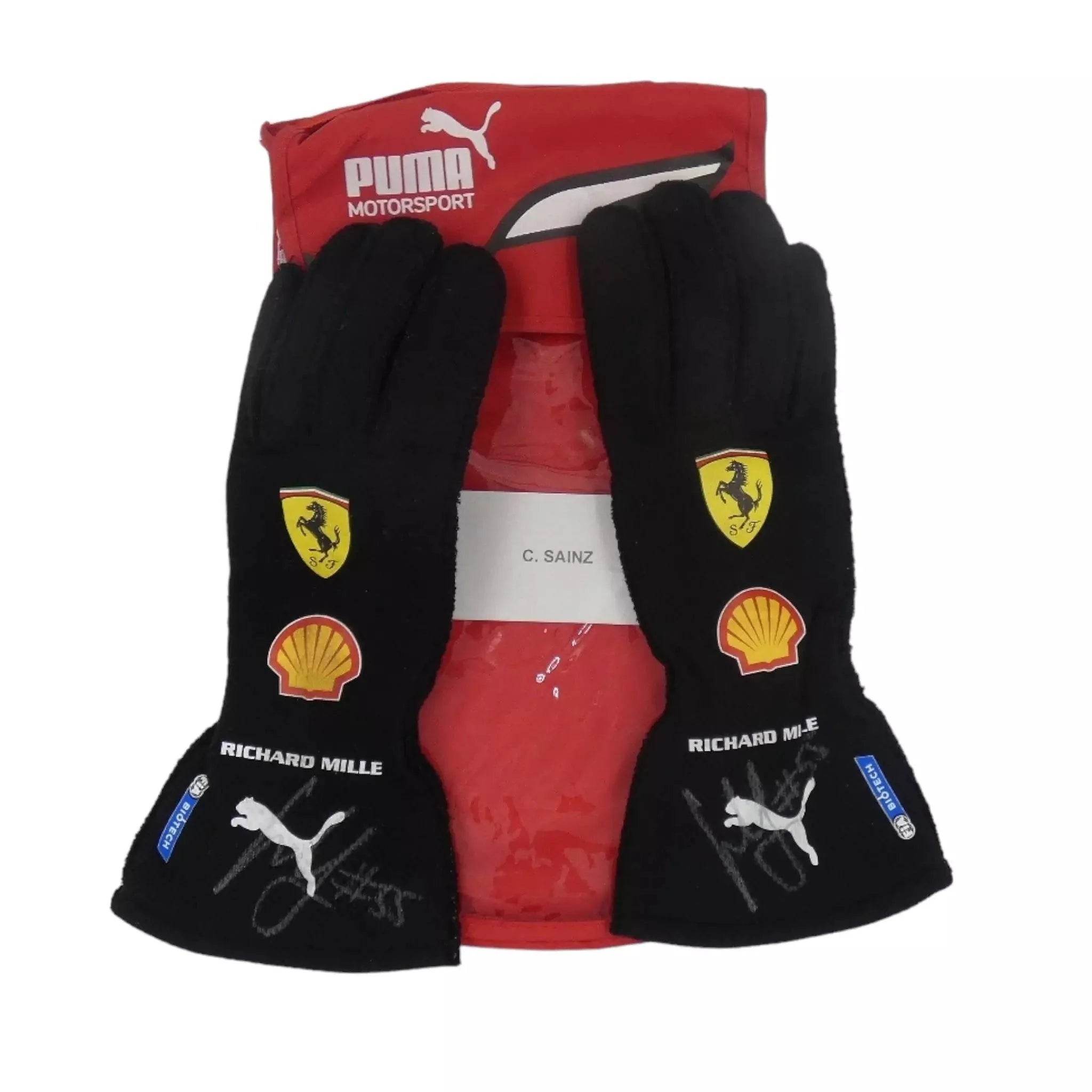 2022 Carlos Sainz Ferrari race gloves - Dash Racegear Store