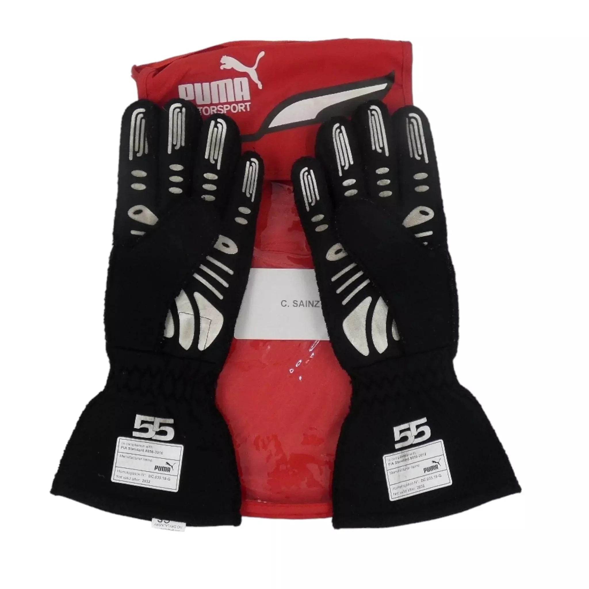 2022 Carlos Sainz Ferrari race gloves - Dash Racegear Store