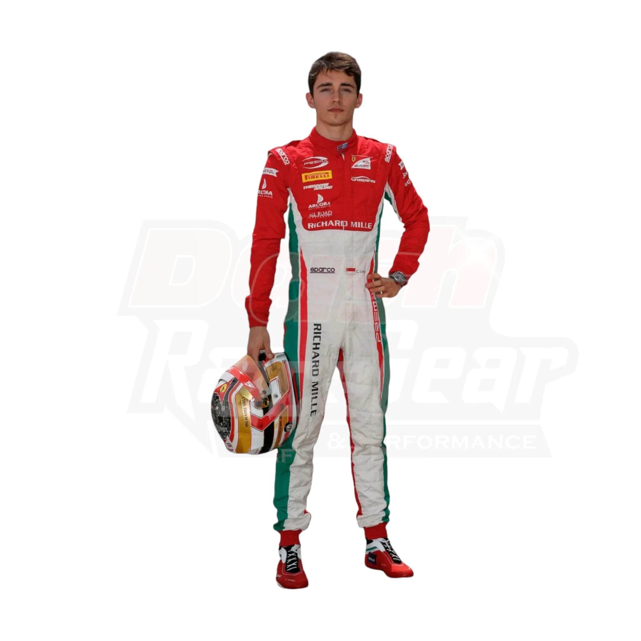 Charles Leclerc 2017 Formula 2 Race Suit Prema Powert eam - Dash Racegear Store