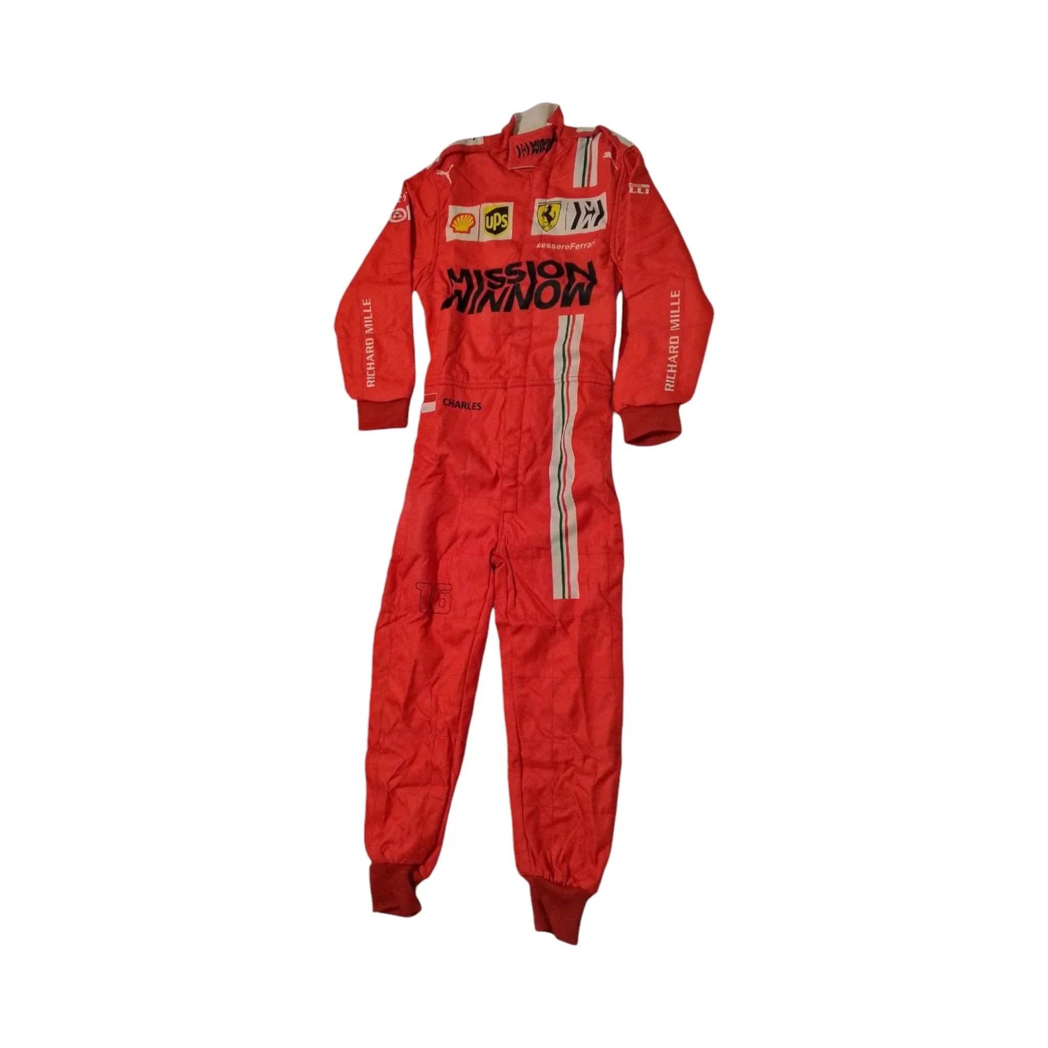 Charles Leclerc 2021 Ferrari F1 Race Suit - Dash Racegear Store