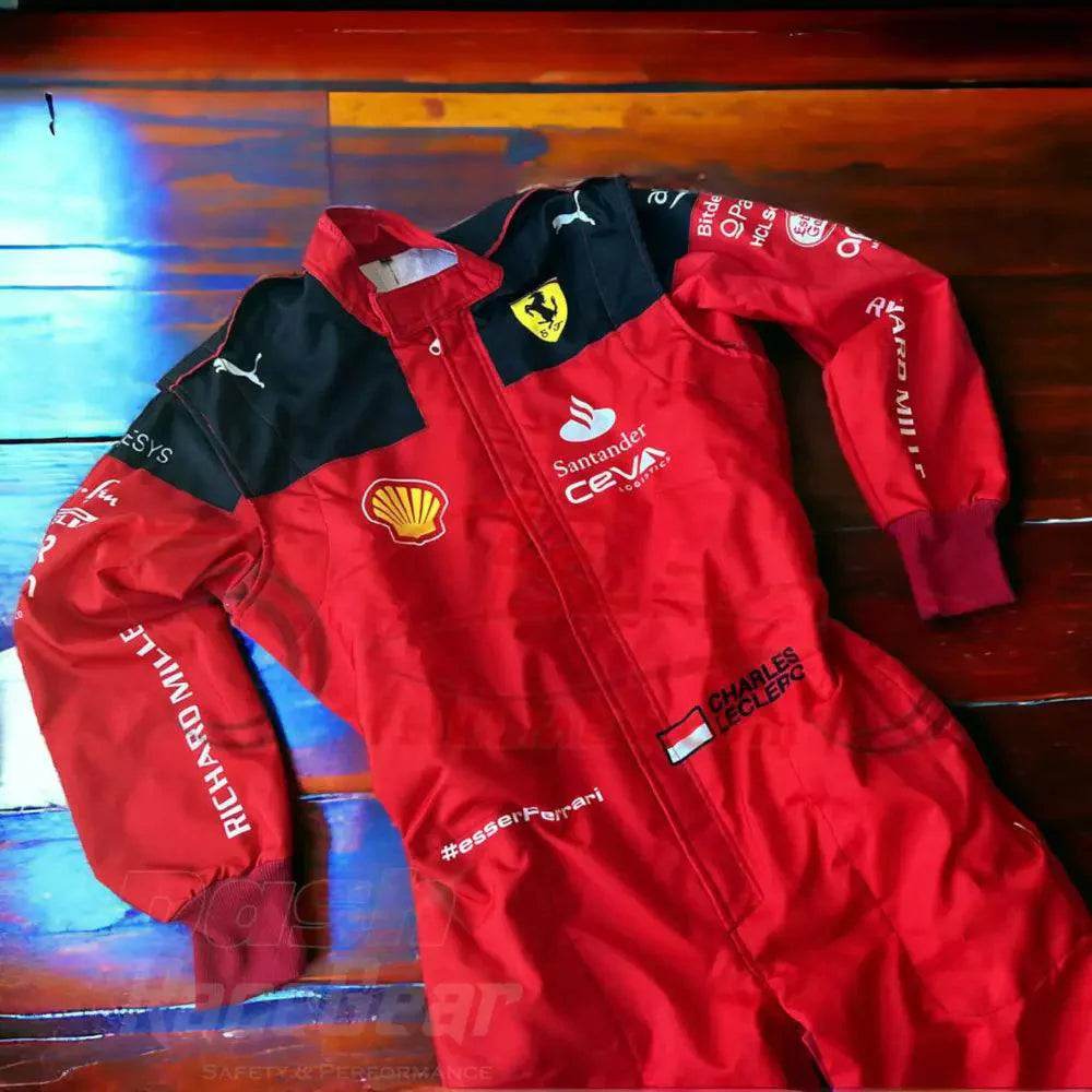 2023 Charles Leclerc Ferrari F1 Embroidered Racing Suit