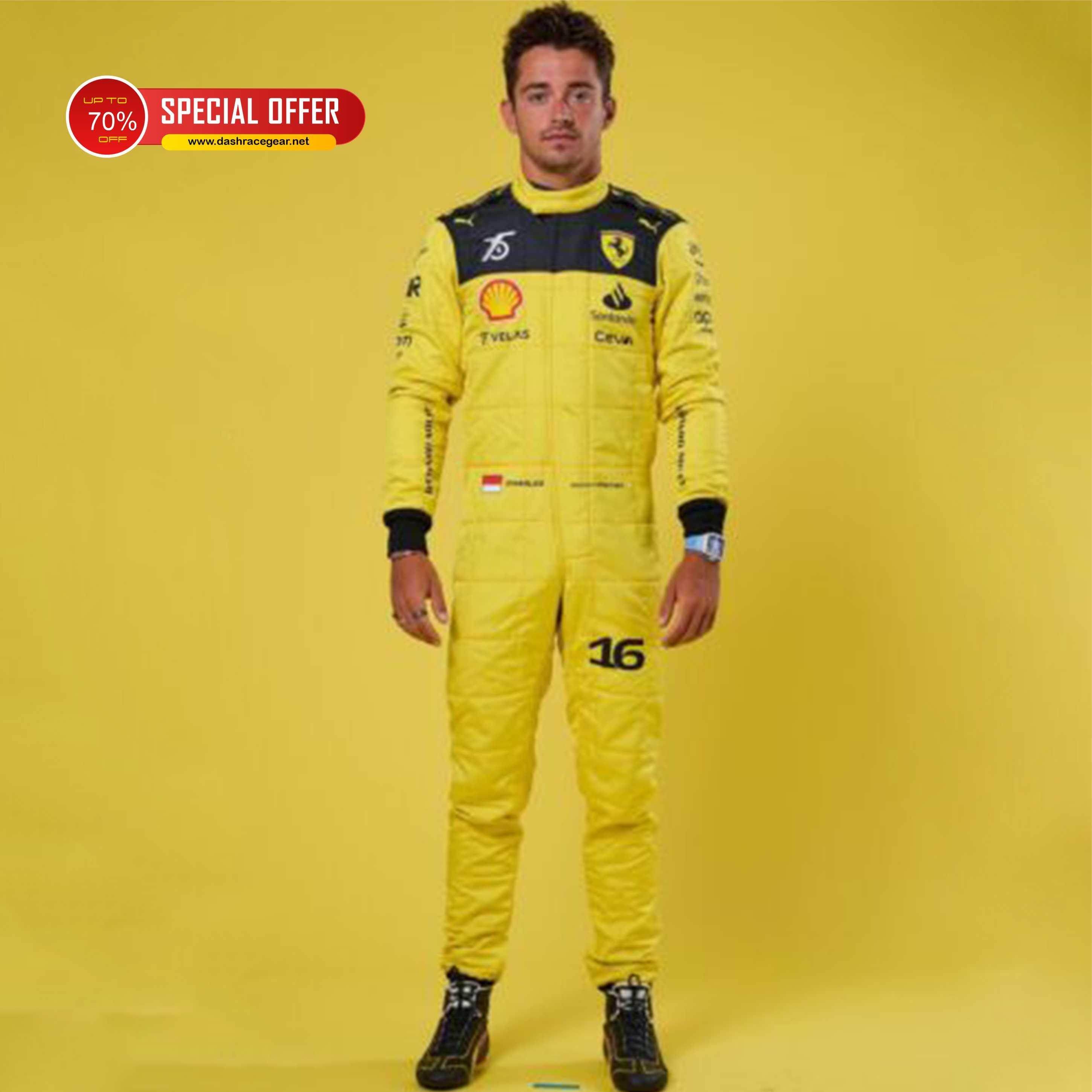 Charles Leclerc | Ferrari's 75th anniversary Suit KIDS | Special Edition - Dash Racegear Store