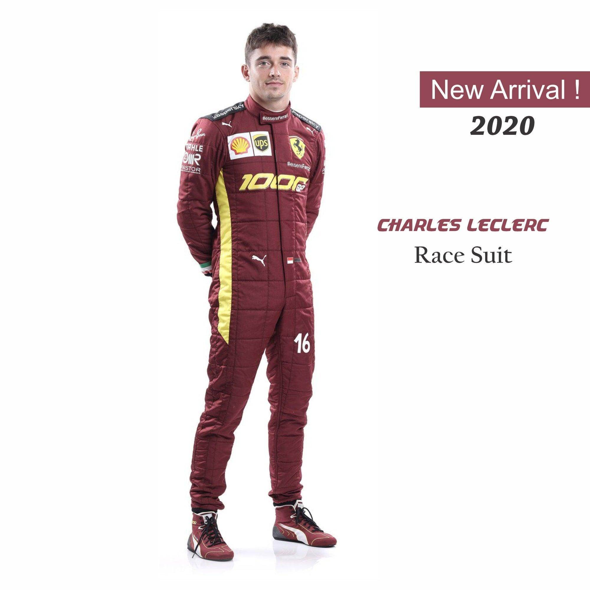 Charles Leclerc Sebastian Vettel 2020 F1 Replica Race Suit - Scuderia Ferrari 1000s KIDS - Dash Racegear Store