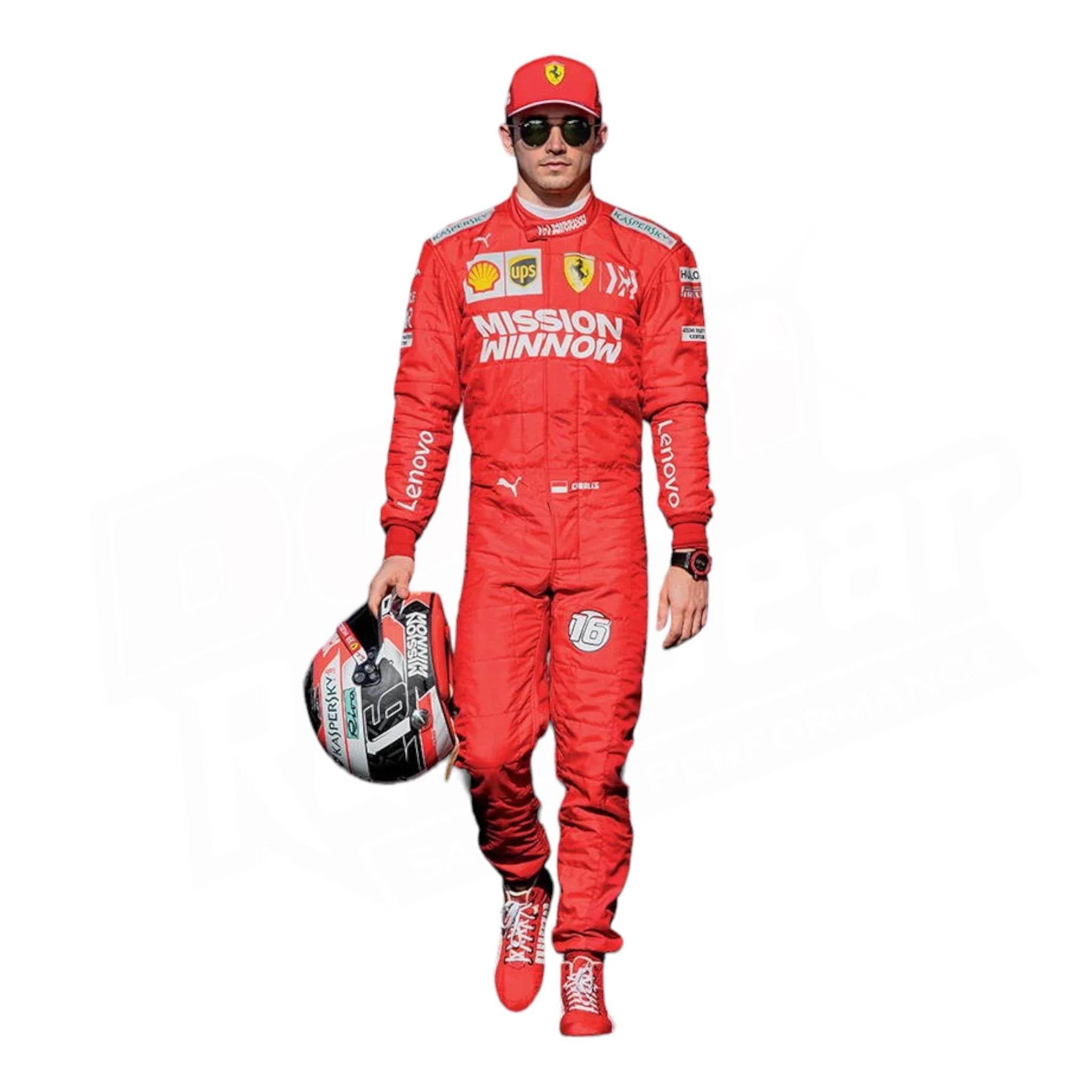 Charles Leclerc 2019 Ferrari F1 Race Suit - Dash Racegear Store