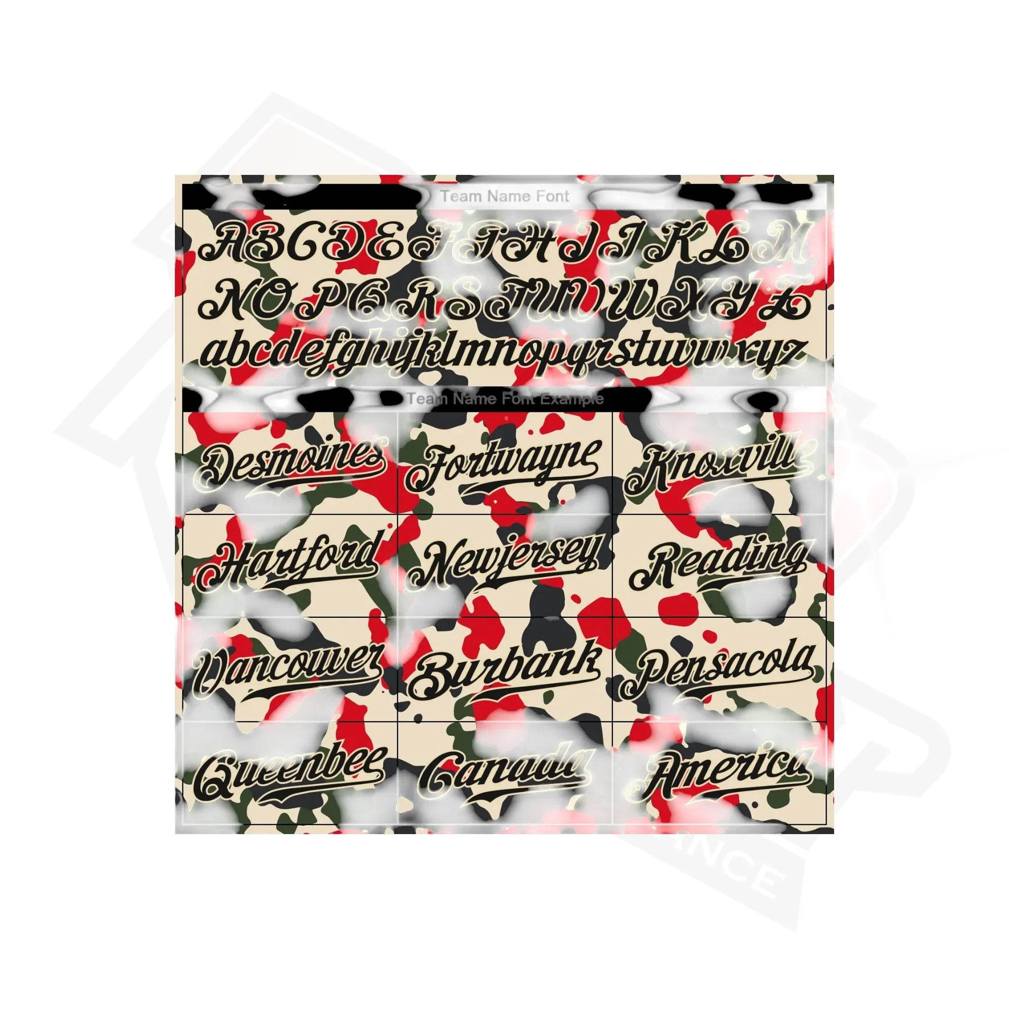 Custom Stitched Camo Black & Cream Sports Hoodie - Dash Racegear Store