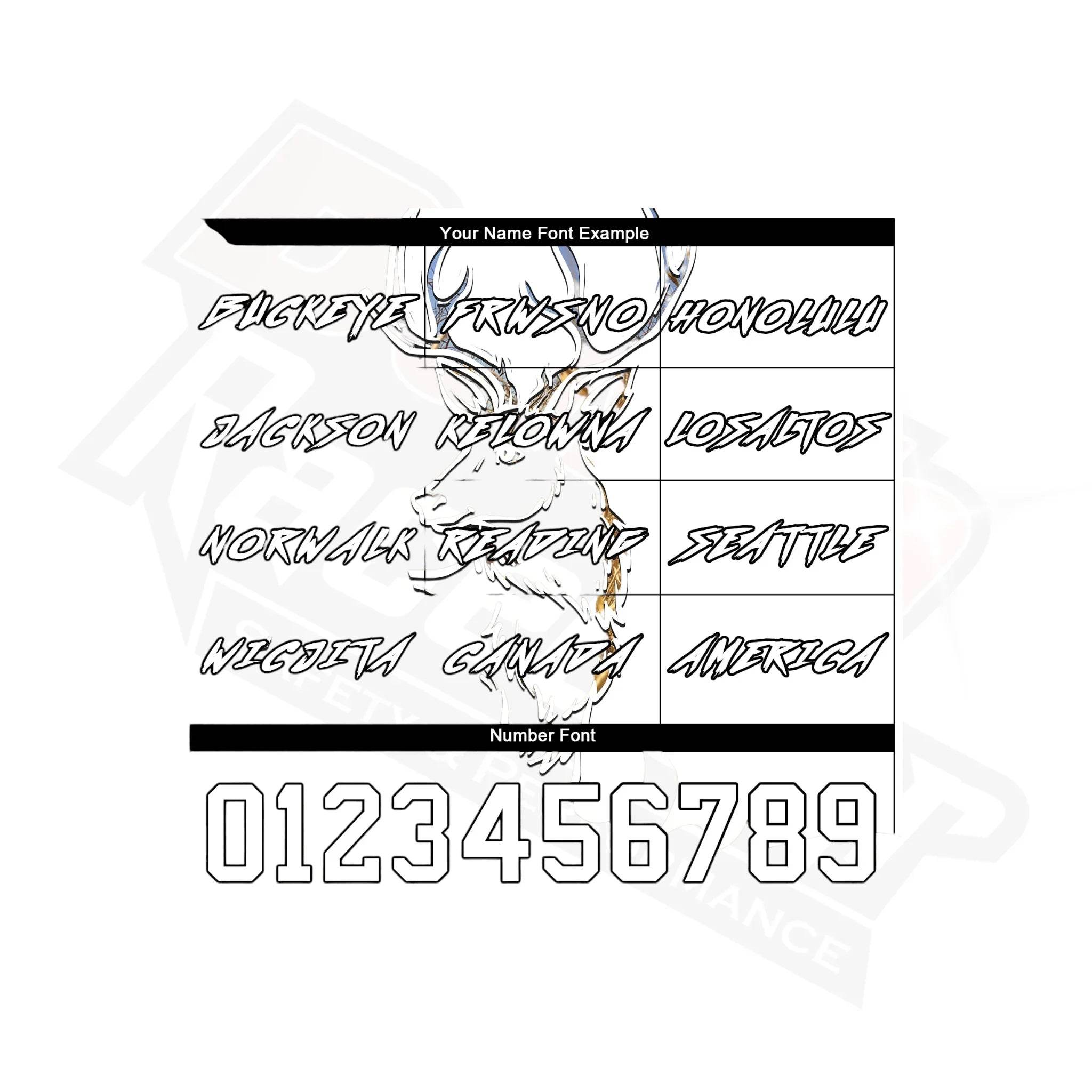 Custom Stitched White & Black-Old Gold 3D Deer Hunting Hoodie - Dash Racegear Store