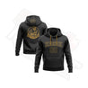 Custom Stitched Black & Old Gold Football Pullover Hoodie - Dash Racegear Store