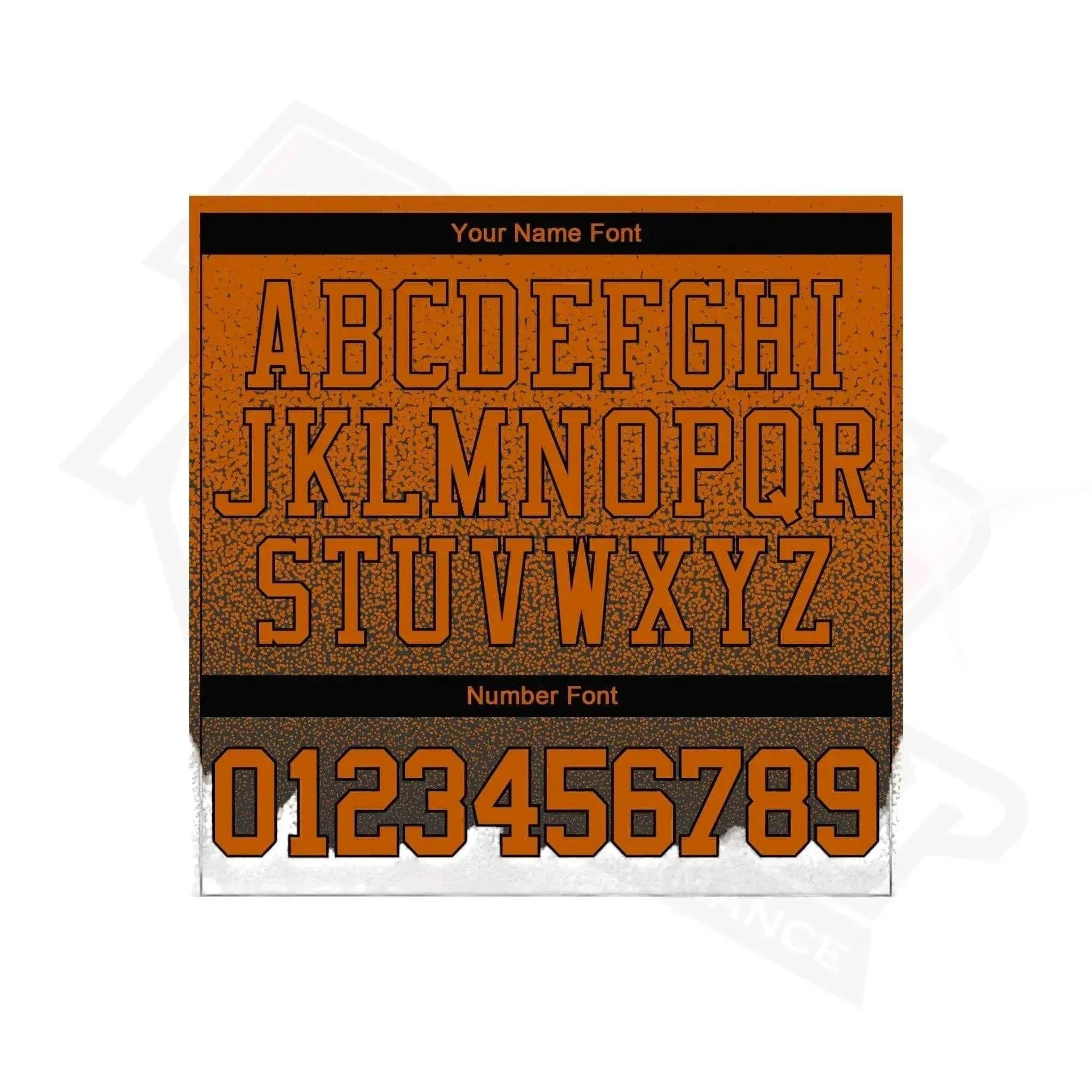 Custom Texas Orange & Black Fade Sports Hoodie