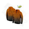 Custom Texas Orange & Black Fade Sports Hoodie - Dash Racegear Store