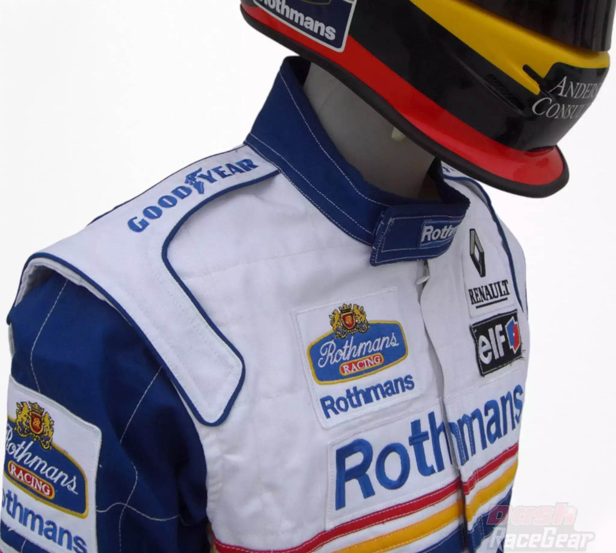 Damon Hill 1997 Williams F1 Embroidered Racing Suit - Dash Racegear Store