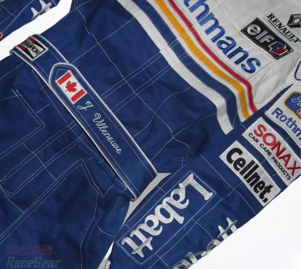 Damon Hill 1997 Williams F1 Embroidered Racing Suit - Dash Racegear Store