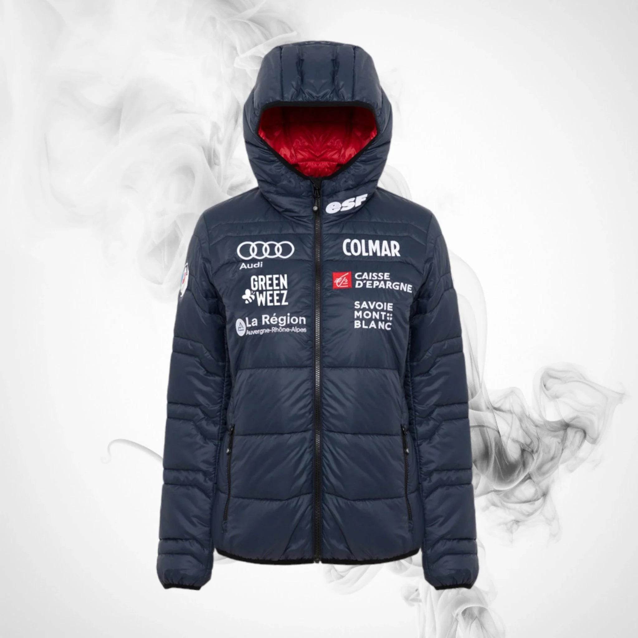 Ski Down jacket COLMAR French National Team Quilted Jacket Aspen Midnight Woman - 2022/23 - Dash Racegear Store