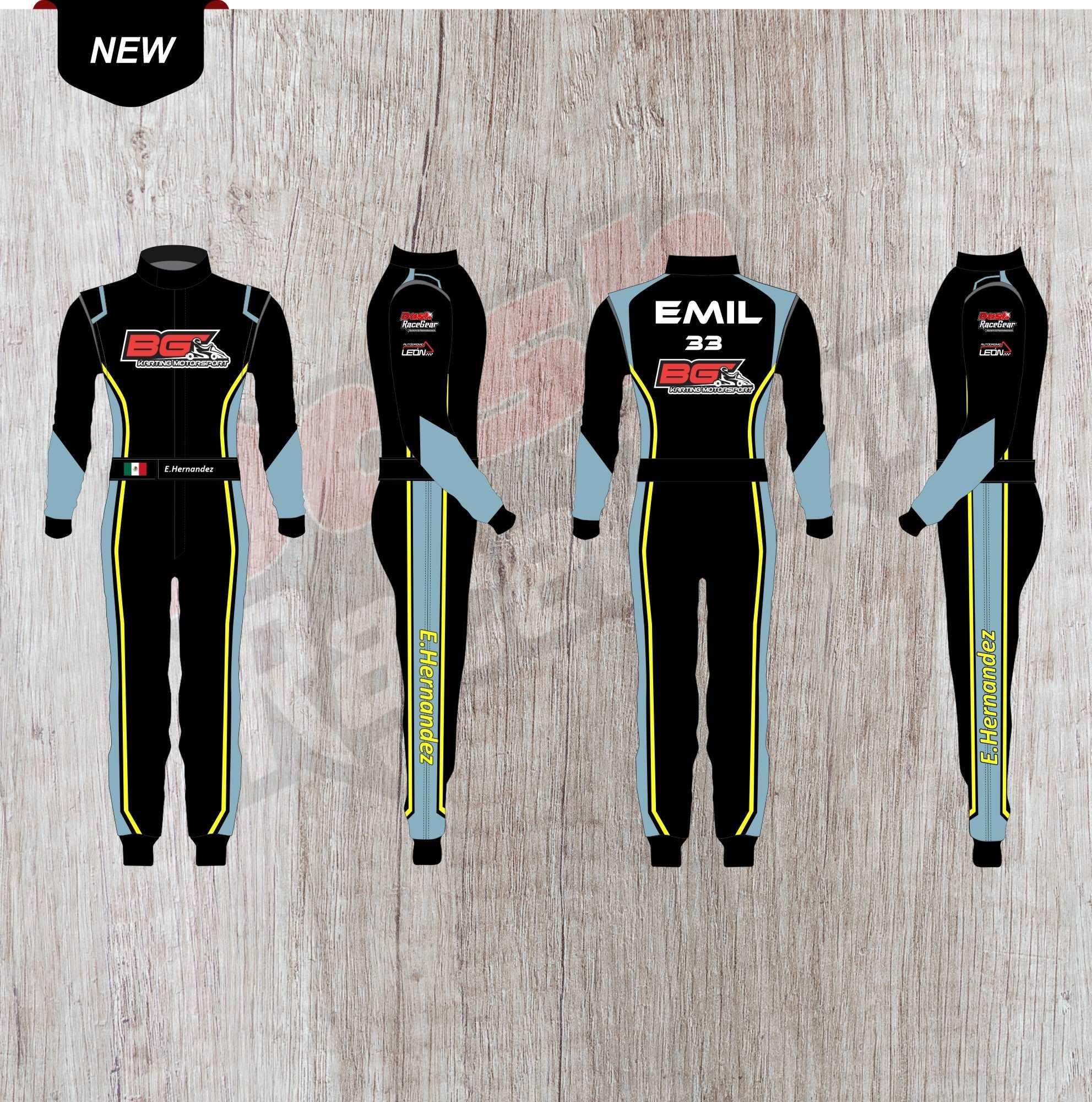 E.hernandez Customized Karting Sublimation Printed Suit - Dash Racegear Store