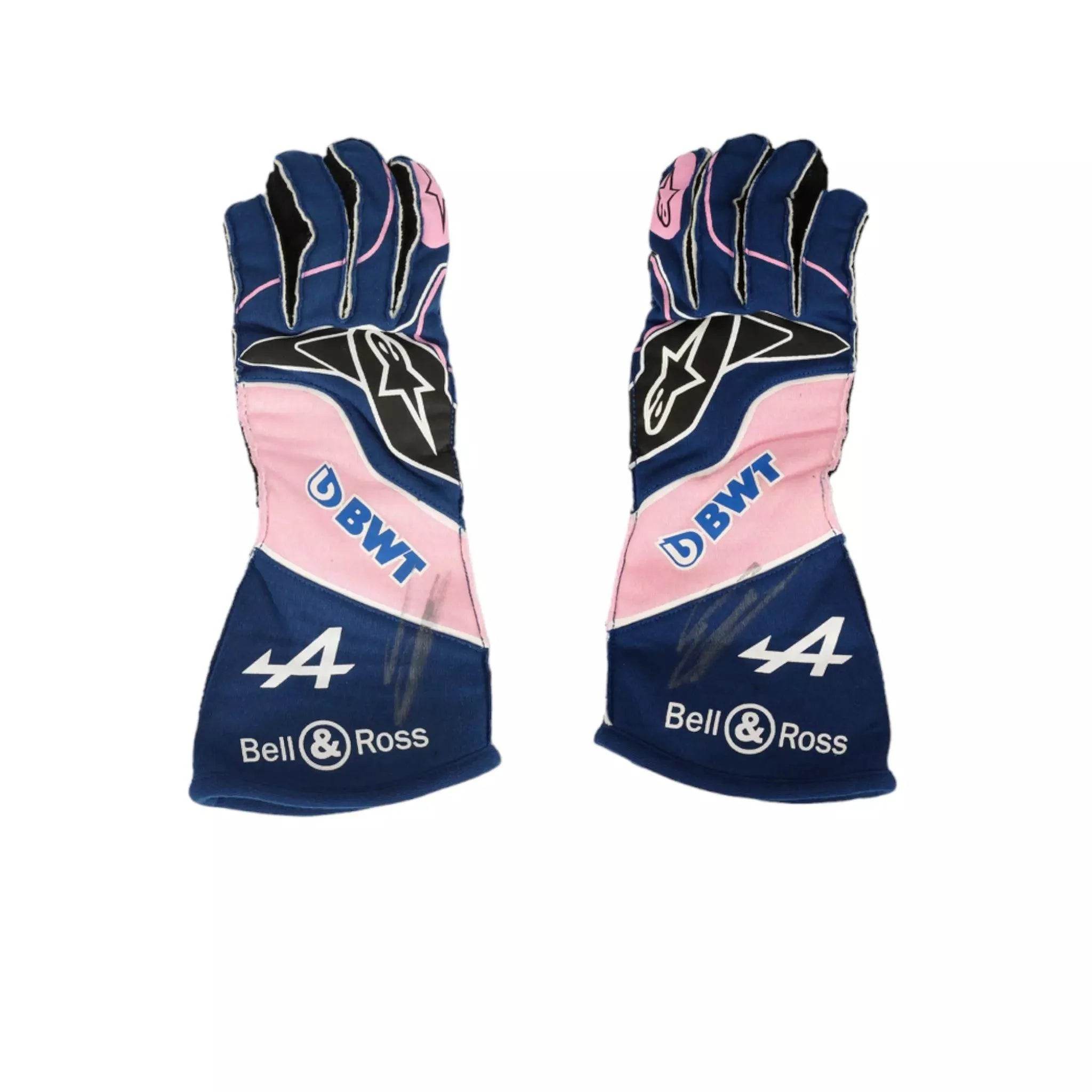 2022 ESTEBAN OCON BLUE RACE GLOVES - Dash Racegear Store
