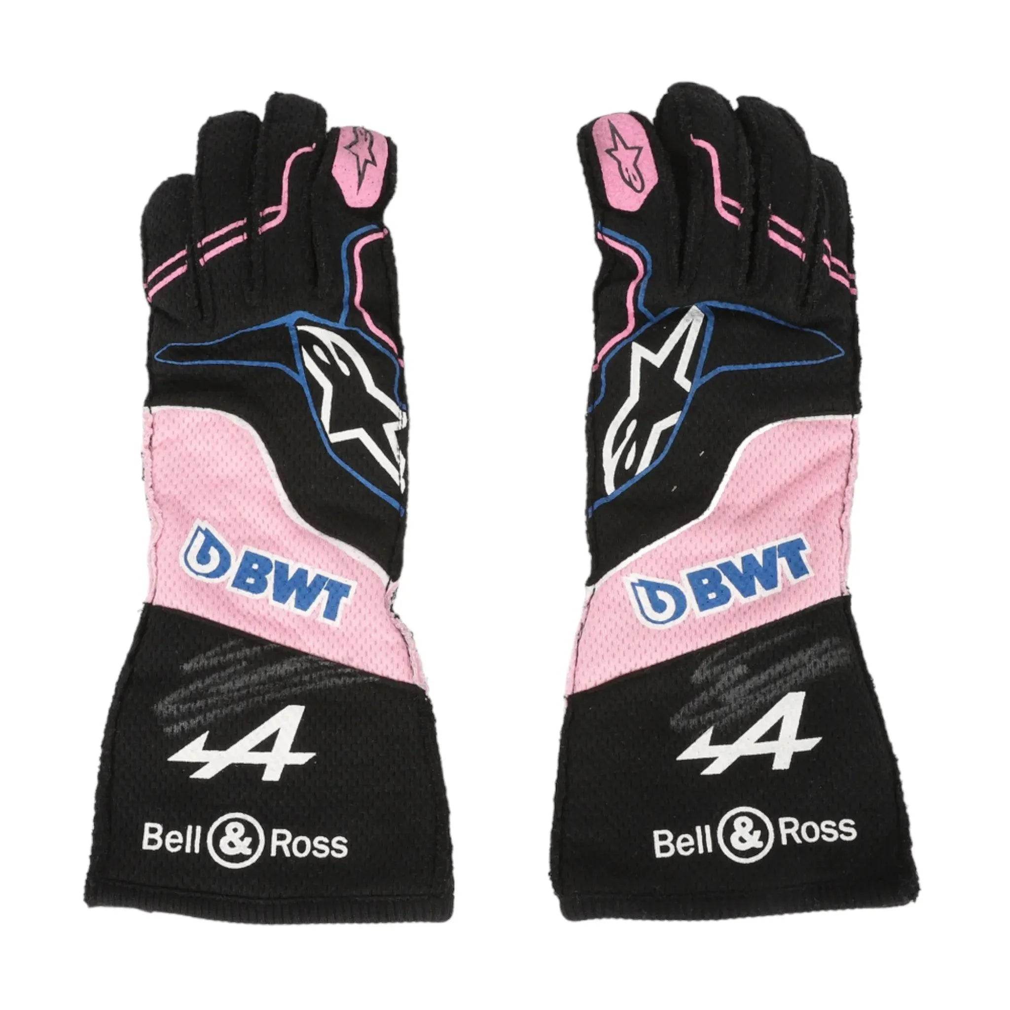 2023 ESTEBAN OCON WEEKEND WORN RACE GLOVES - MIAMI GP - Dash Racegear Store