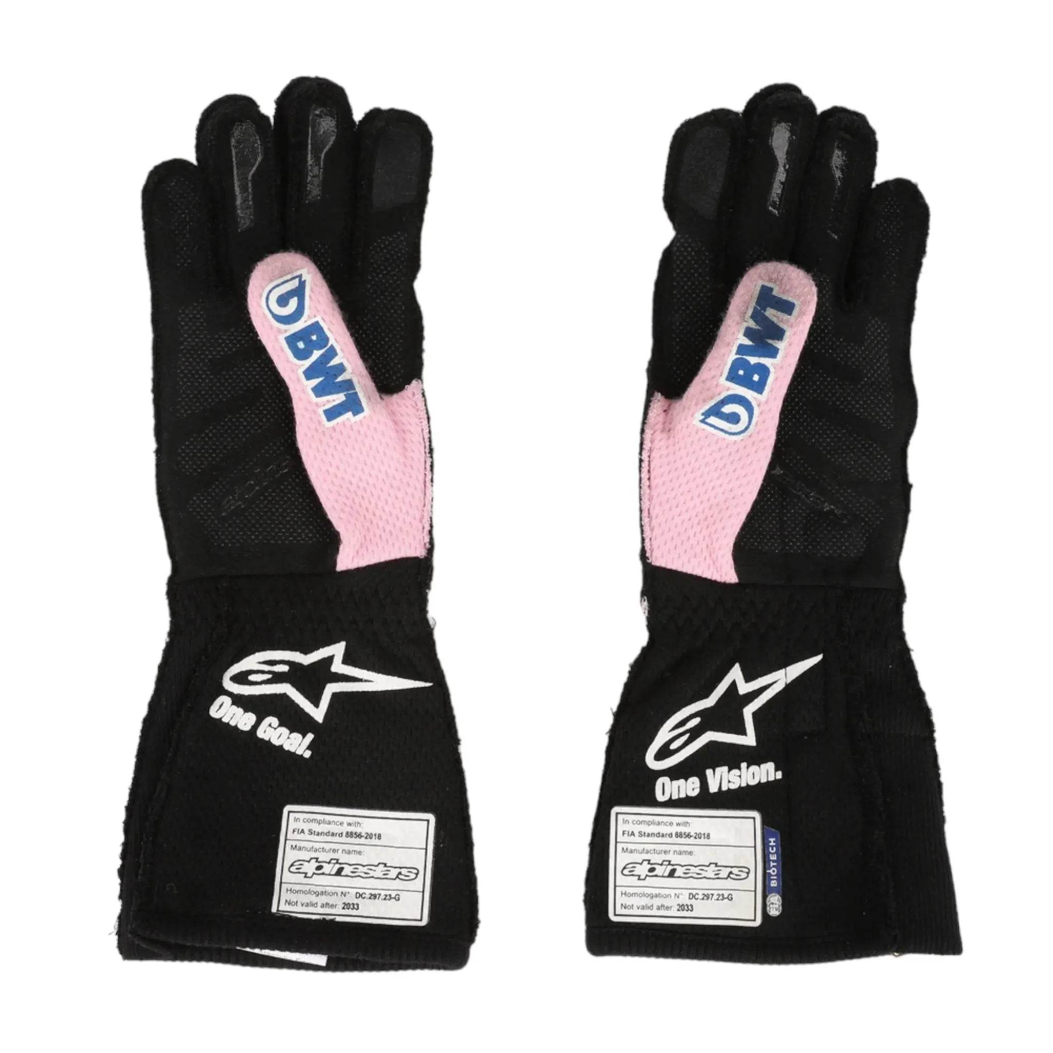 2023 ESTEBAN OCON WEEKEND WORN RACE GLOVES - MIAMI GP - Dash Racegear Store