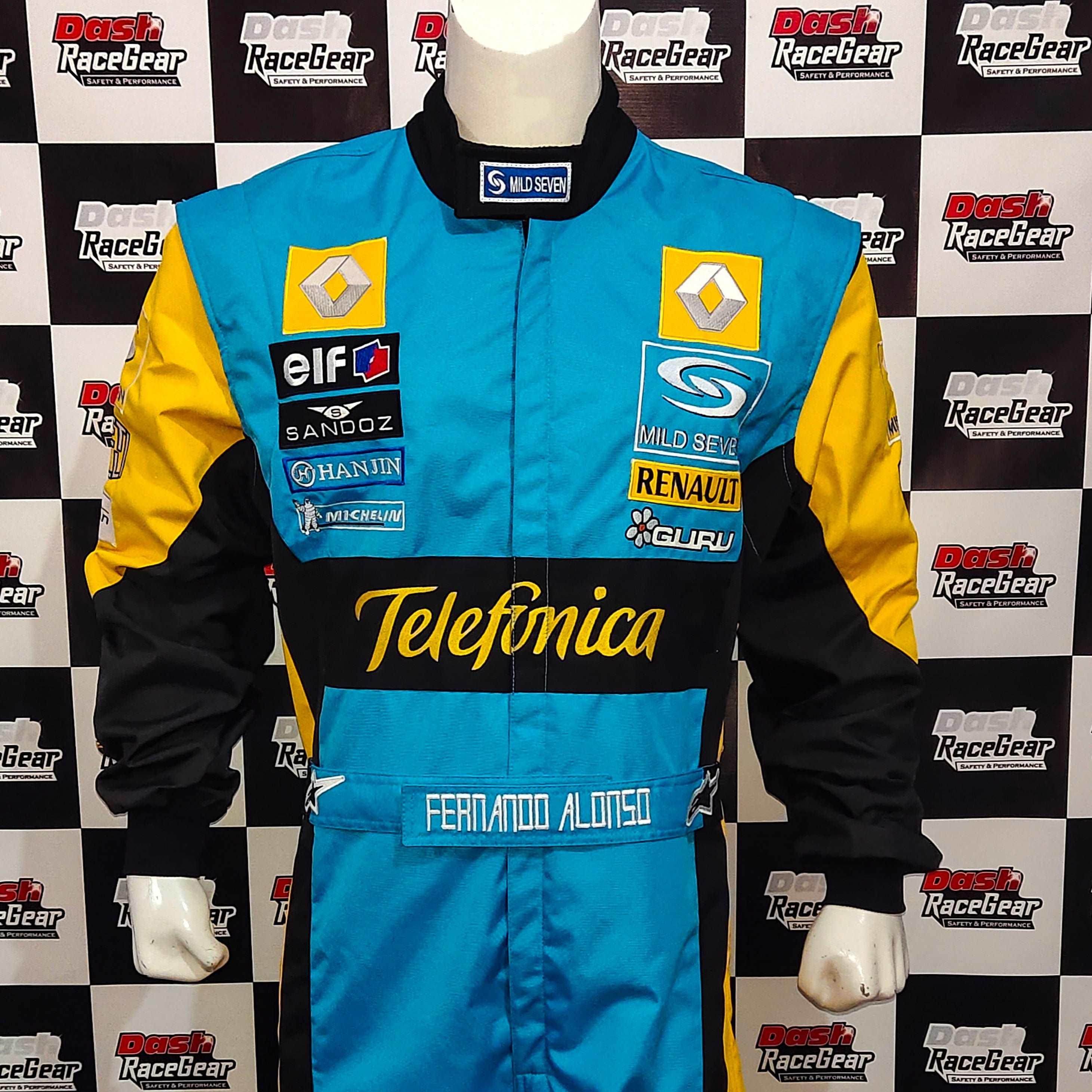 Fernando Alonso 2006 F1 Replica Embroidered Racing Suit / Renault F1 - Dash Racegear Store