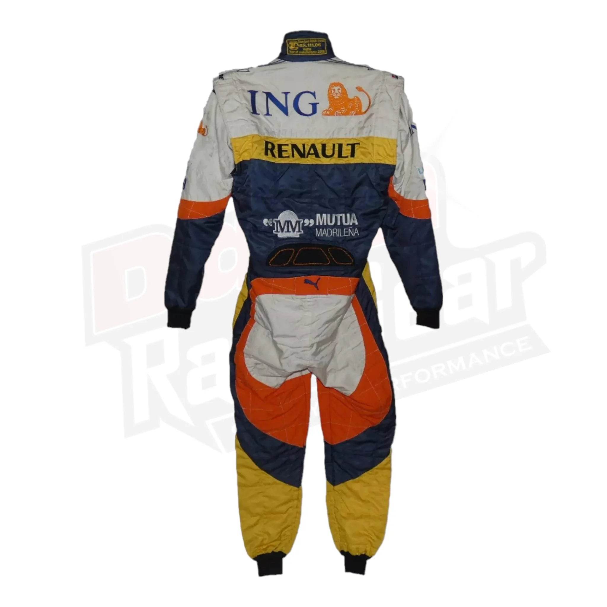 Fernando Alonso 2008 Renault F1 race suit - Dash Racegear Store