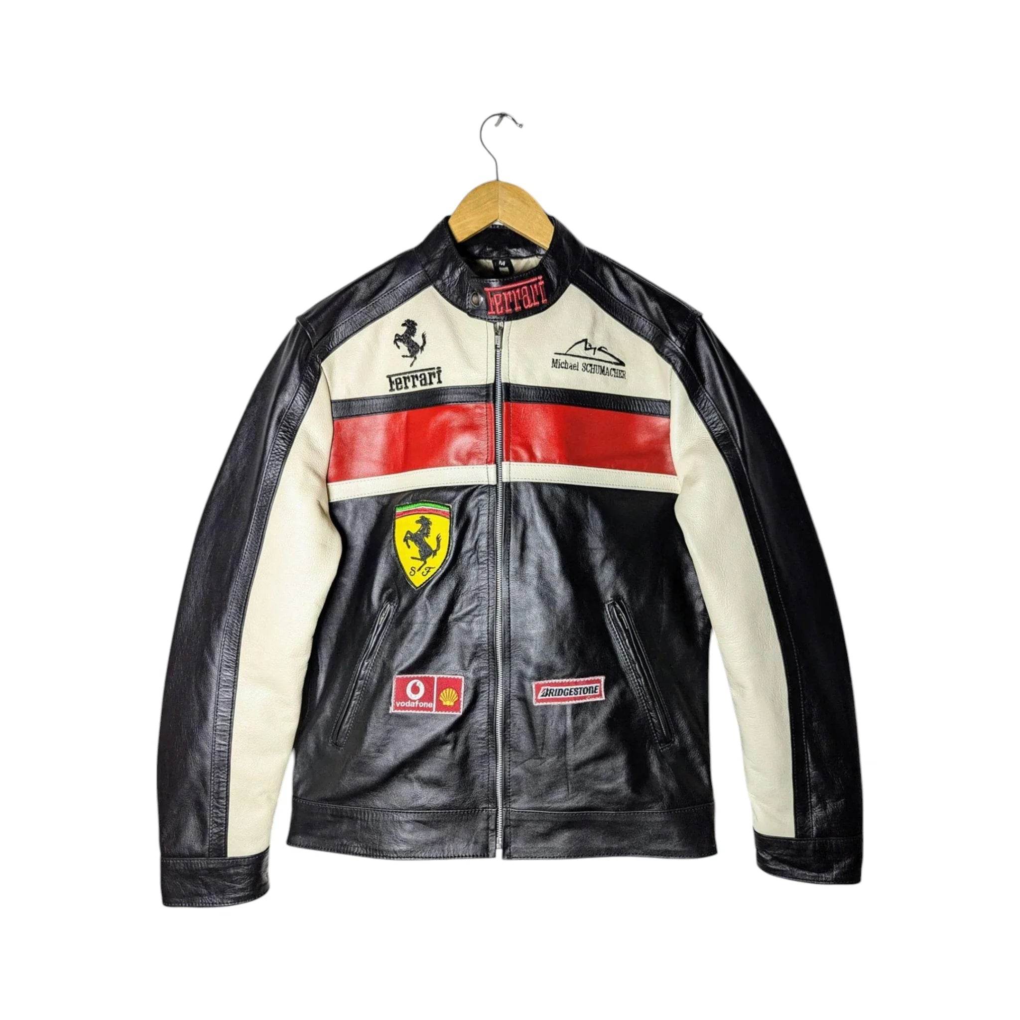 Ferrari Real Leather Unisex Racing Jacket - Dash Racegear Store