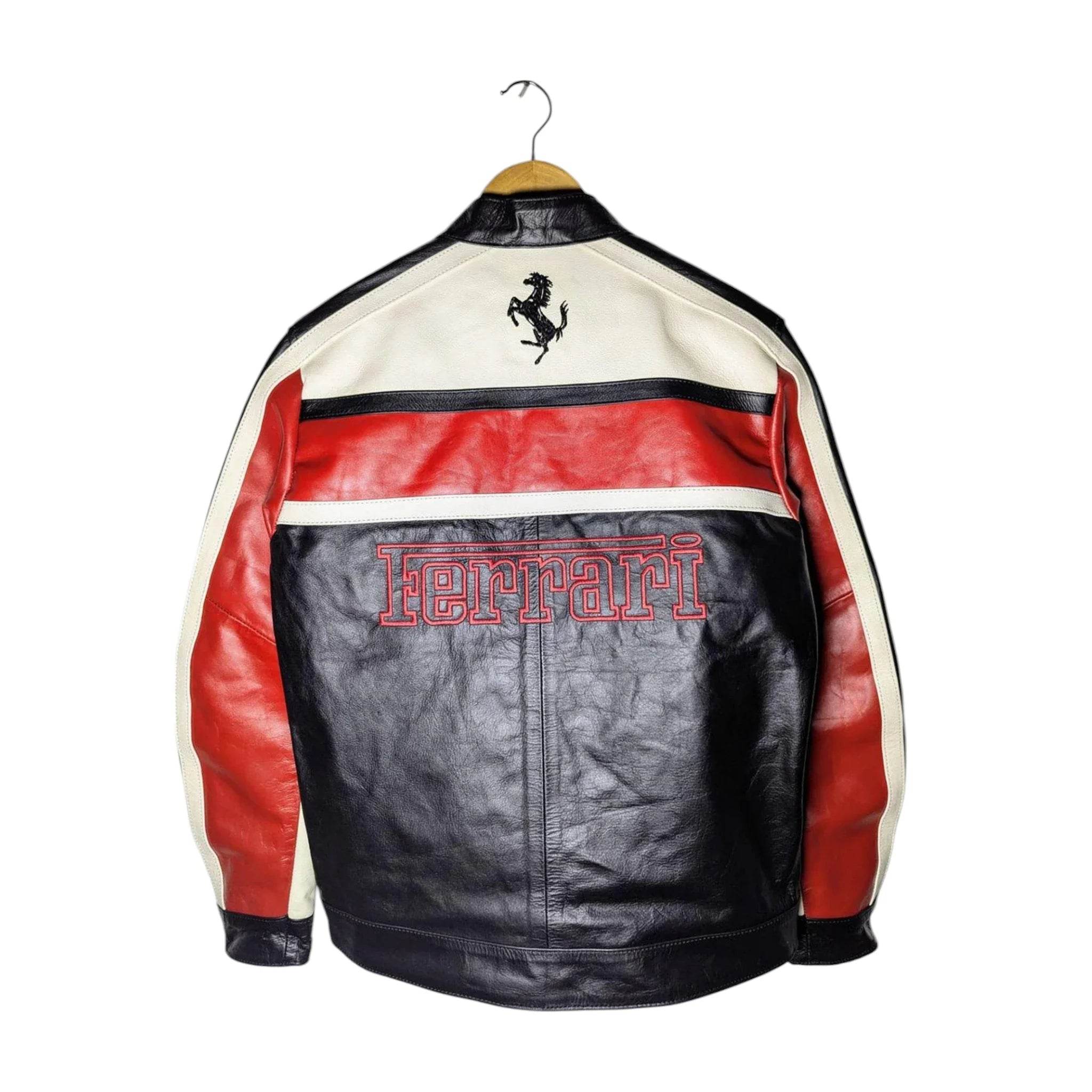 Ferrari Real Leather Unisex Racing Jacket - Dash Racegear Store