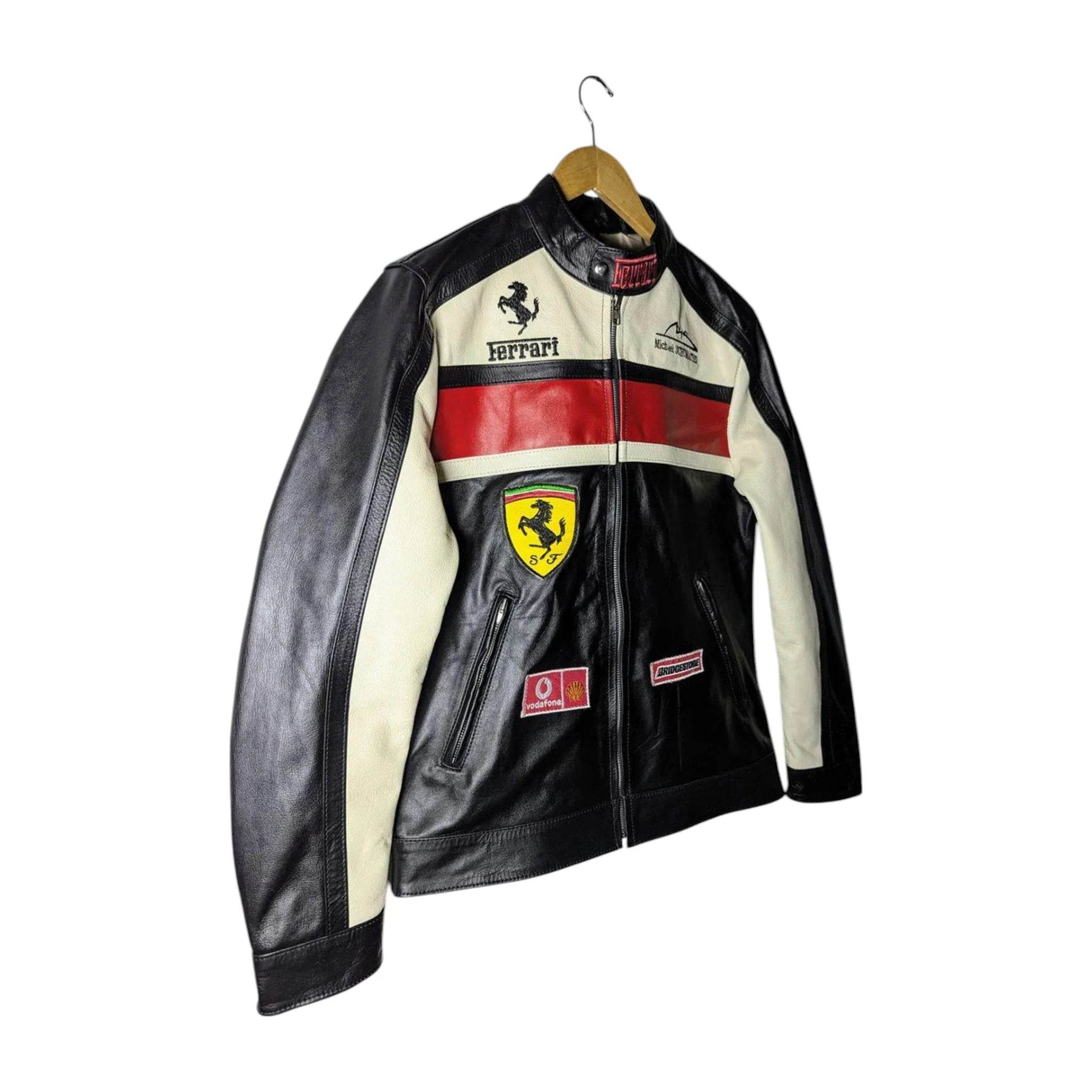 Ferrari Real Leather Unisex Racing Jacket - Dash Racegear Store