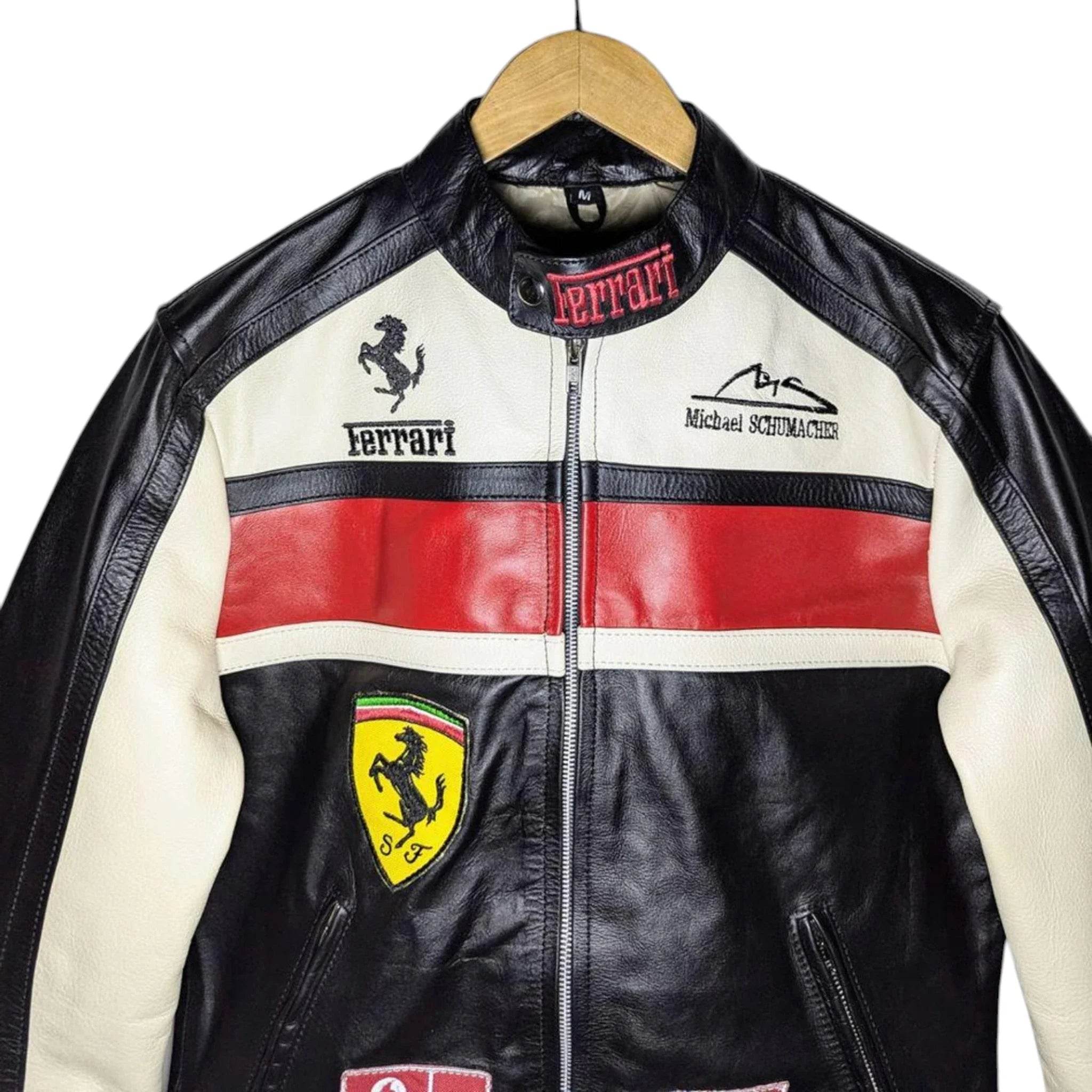 Ferrari Real Leather Unisex Racing Jacket - Dash Racegear Store