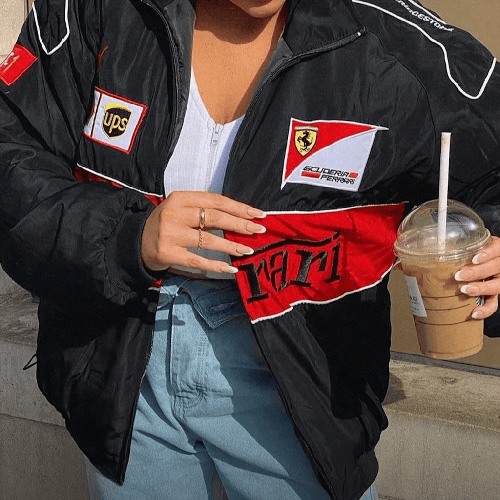 Ferrari F1 Vintage black Jacket