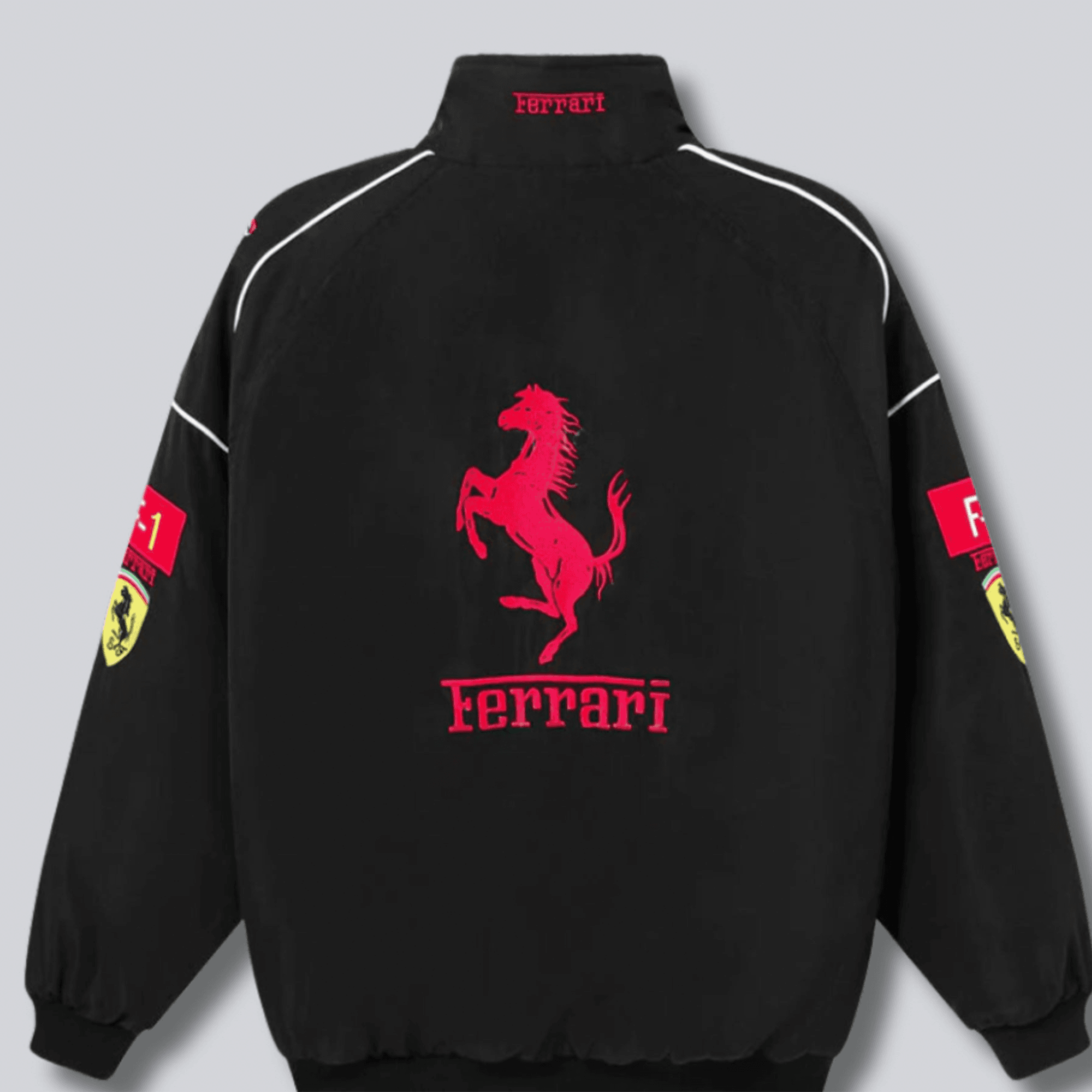 Ferrari F1 Vintage black Jacket - Dash Racegear Store