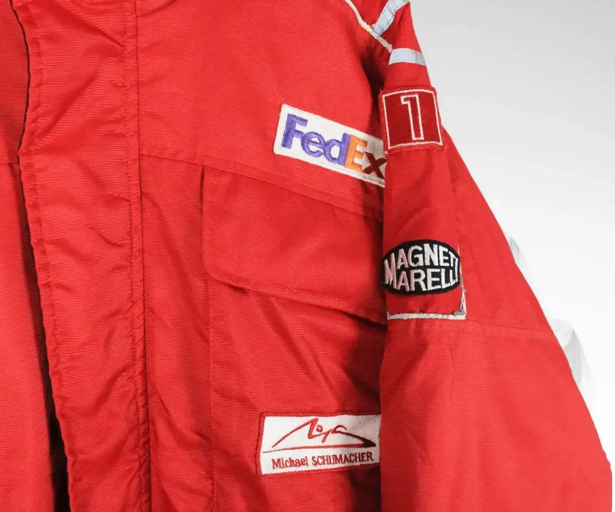 Michael Schumacher Embroidered Vintage Ferrari Shell Jacket - Dash Racegear Store