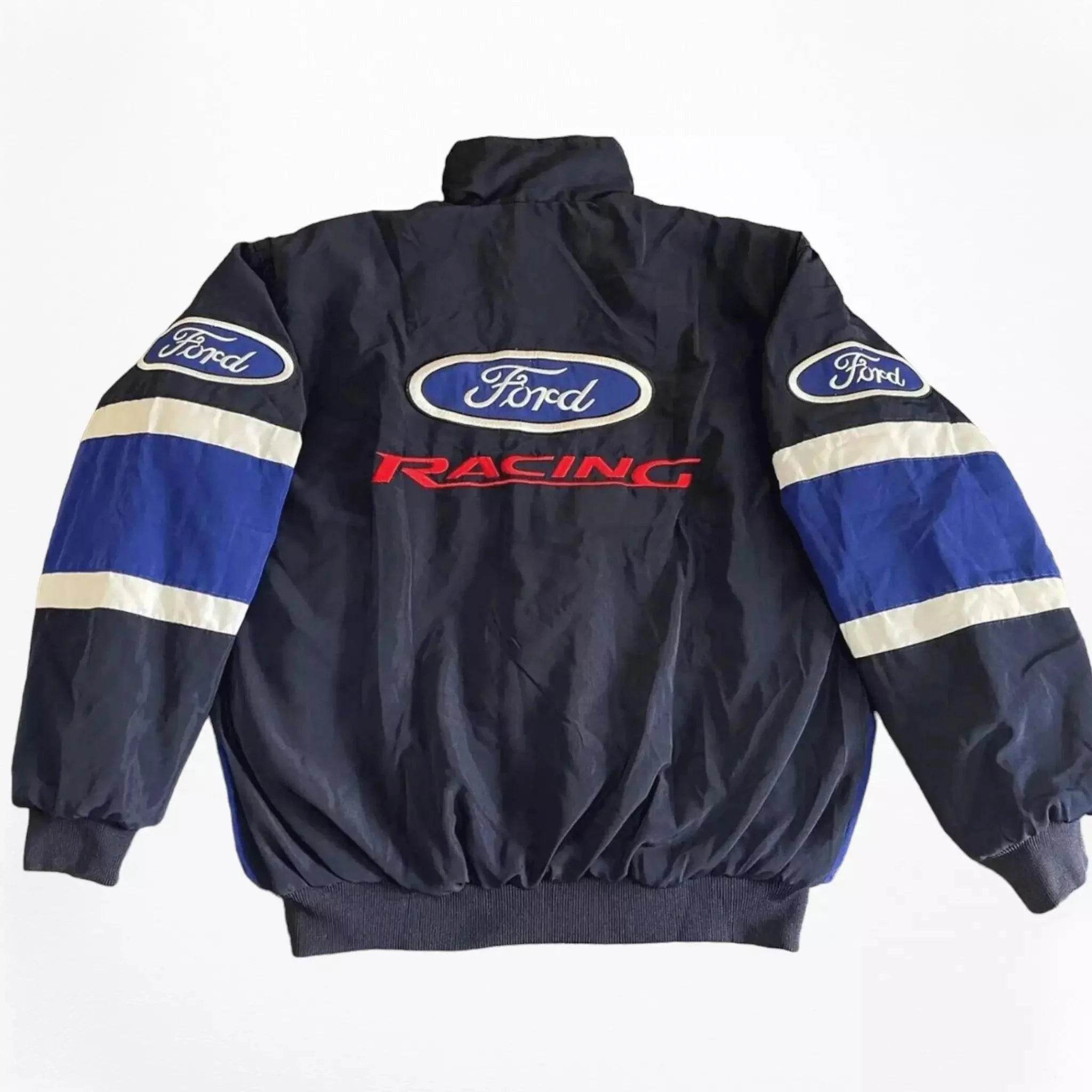 Vintage Ford F1 Racing Embroidered Bomber Jacket - Dash Racegear Store