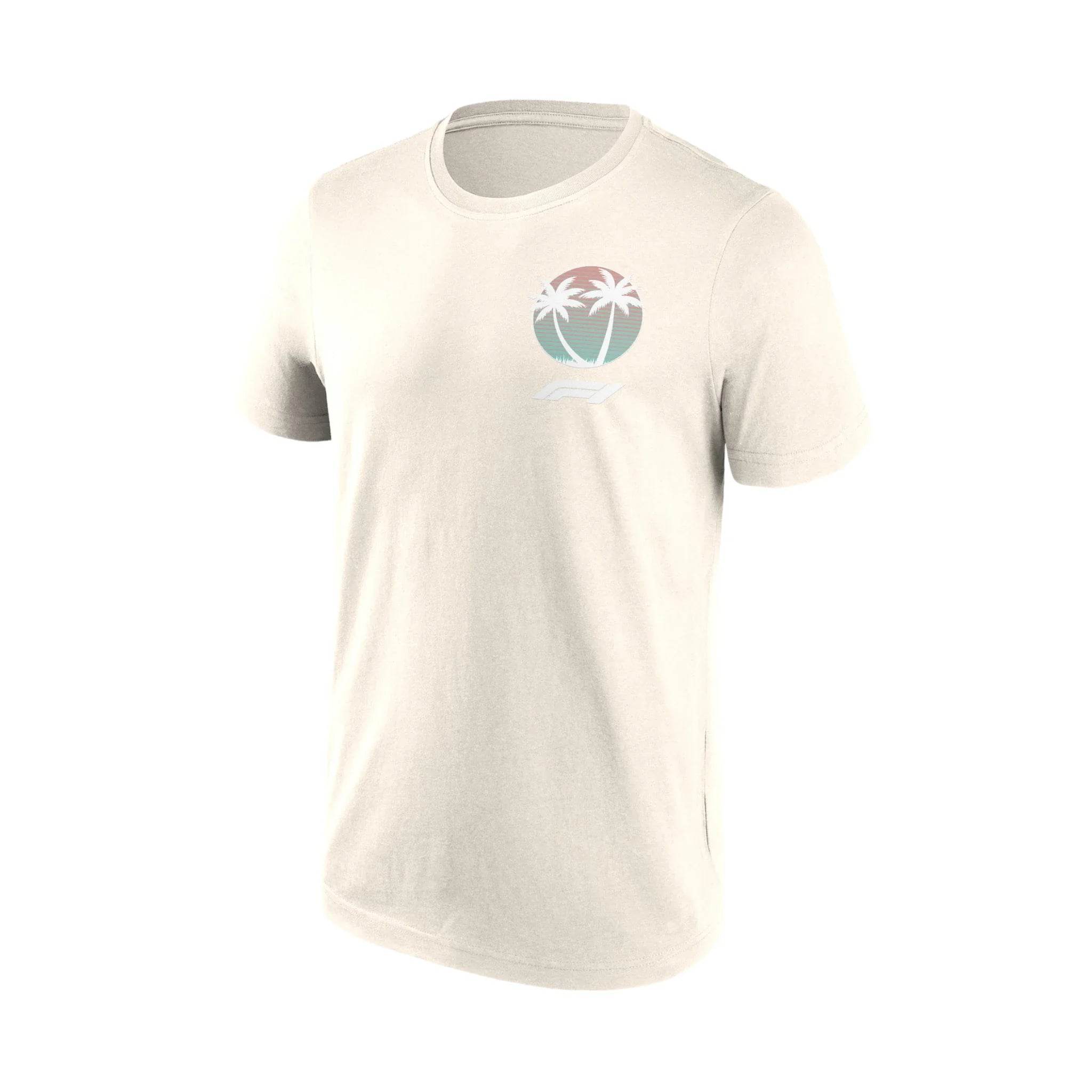 Formula 1 Beach Club Printed Graphic T-Shirt Off White - Dash Racegear Store