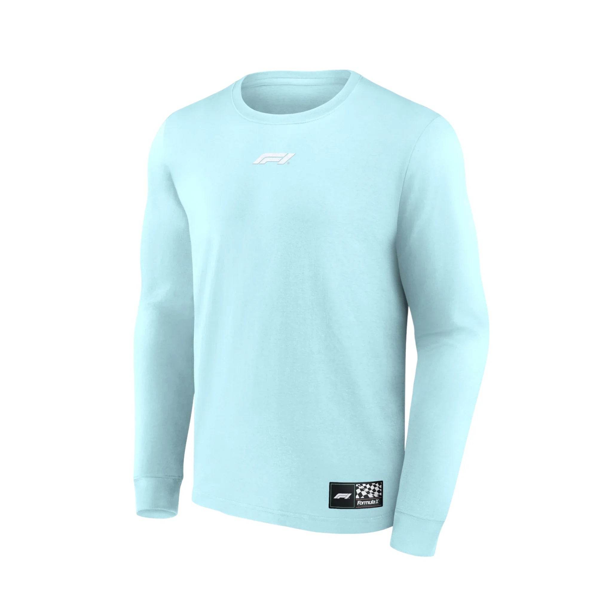 Formula 1 Beach Club Printed Long Sleeve T-Shirt Blue - Dash Racegear Store