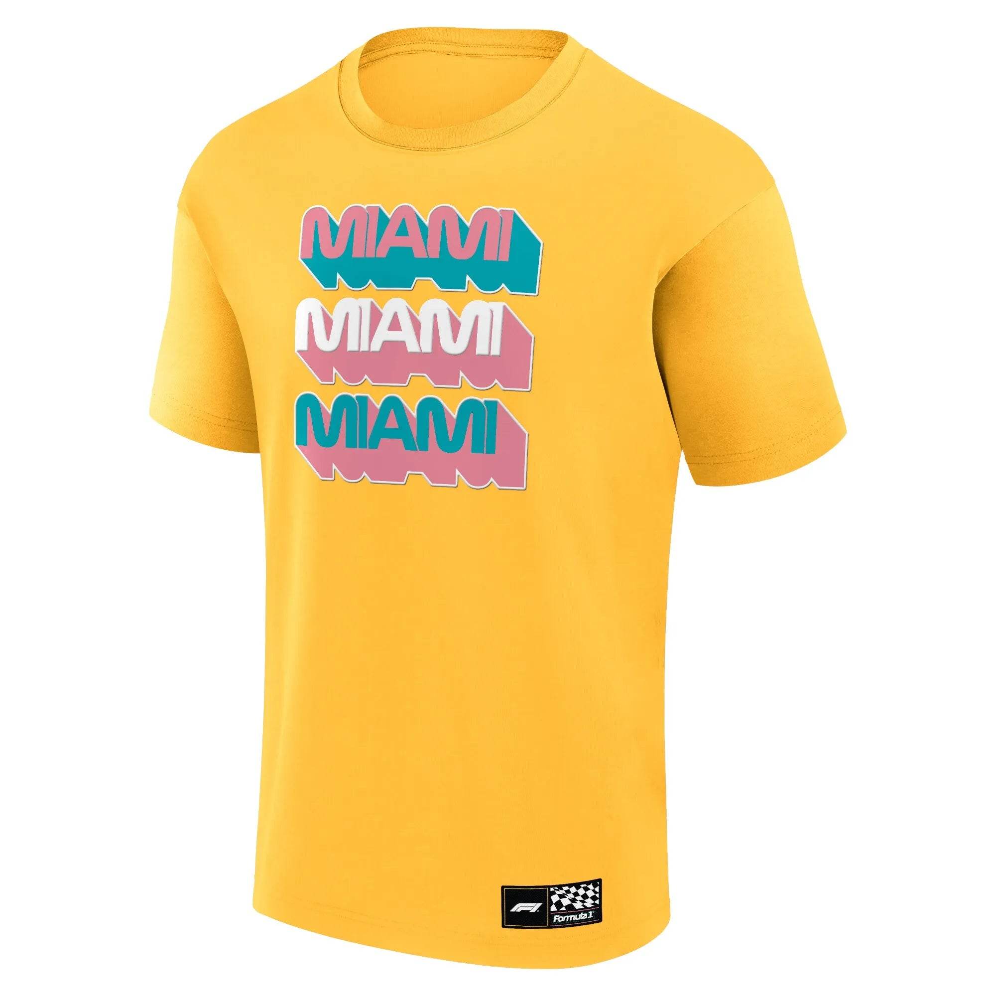 Formula 1 Miami T-Shirt Yellow - Dash Racegear Store