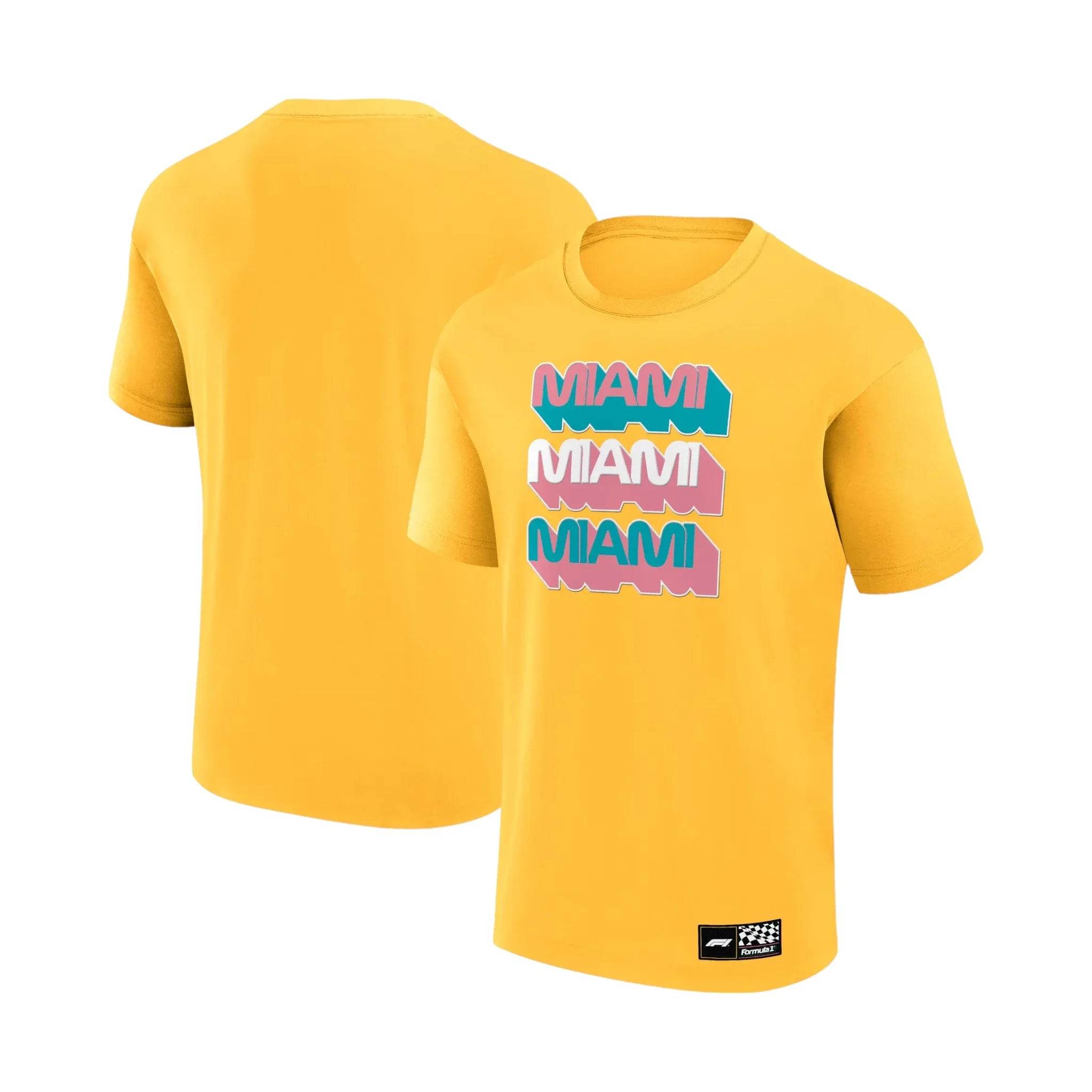 Formula 1 Miami T-Shirt Yellow - Dash Racegear Store
