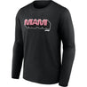 Formula 1 Miami Wordmark Graphic Long Sleeve T-Shirt Black - Dash Racegear Store