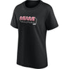 Formula 1 Miami Wordmark Graphic Womens T-Shirt Black - Dash Racegear Store