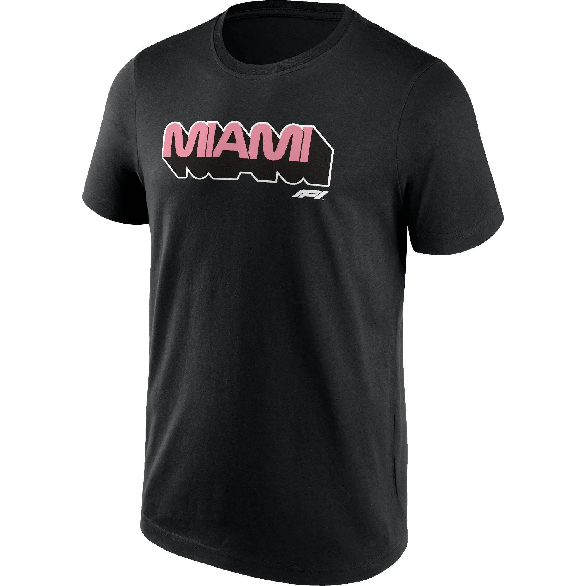 Formula 1 Miami Wordmark Graphic T-Shirt Black - Dash Racegear Store