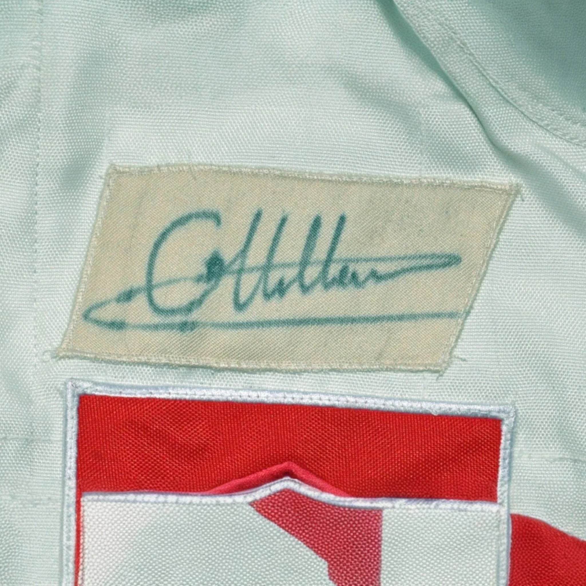 GILLES VILLENEUVE SIGNED Ferrari 1980 F1 REPLICA Race SUIT - Dash Racegear Store