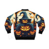 Halloween Jack O Lantern Unisex Bomber Jacket - Dash Racegear Store