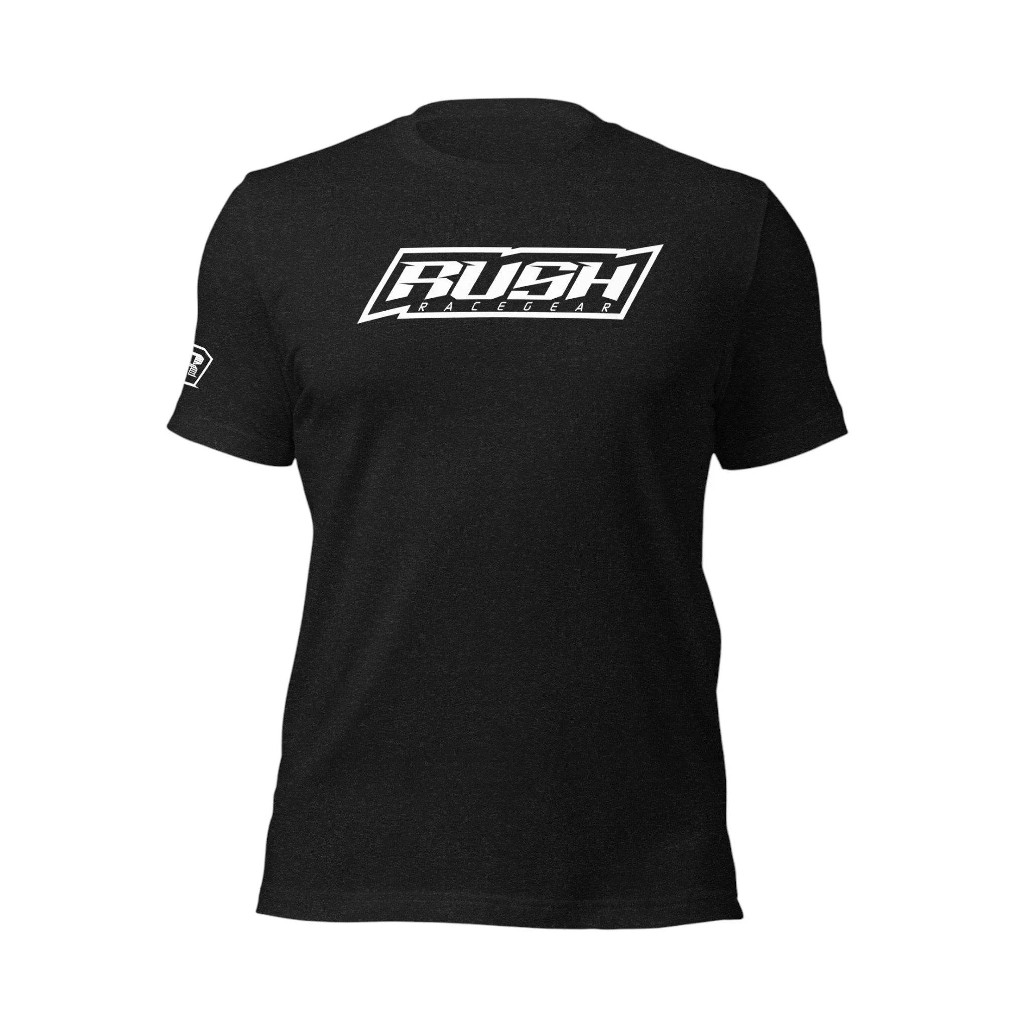 Heather Tee with White Rush Logo - Dash Racegear Store
