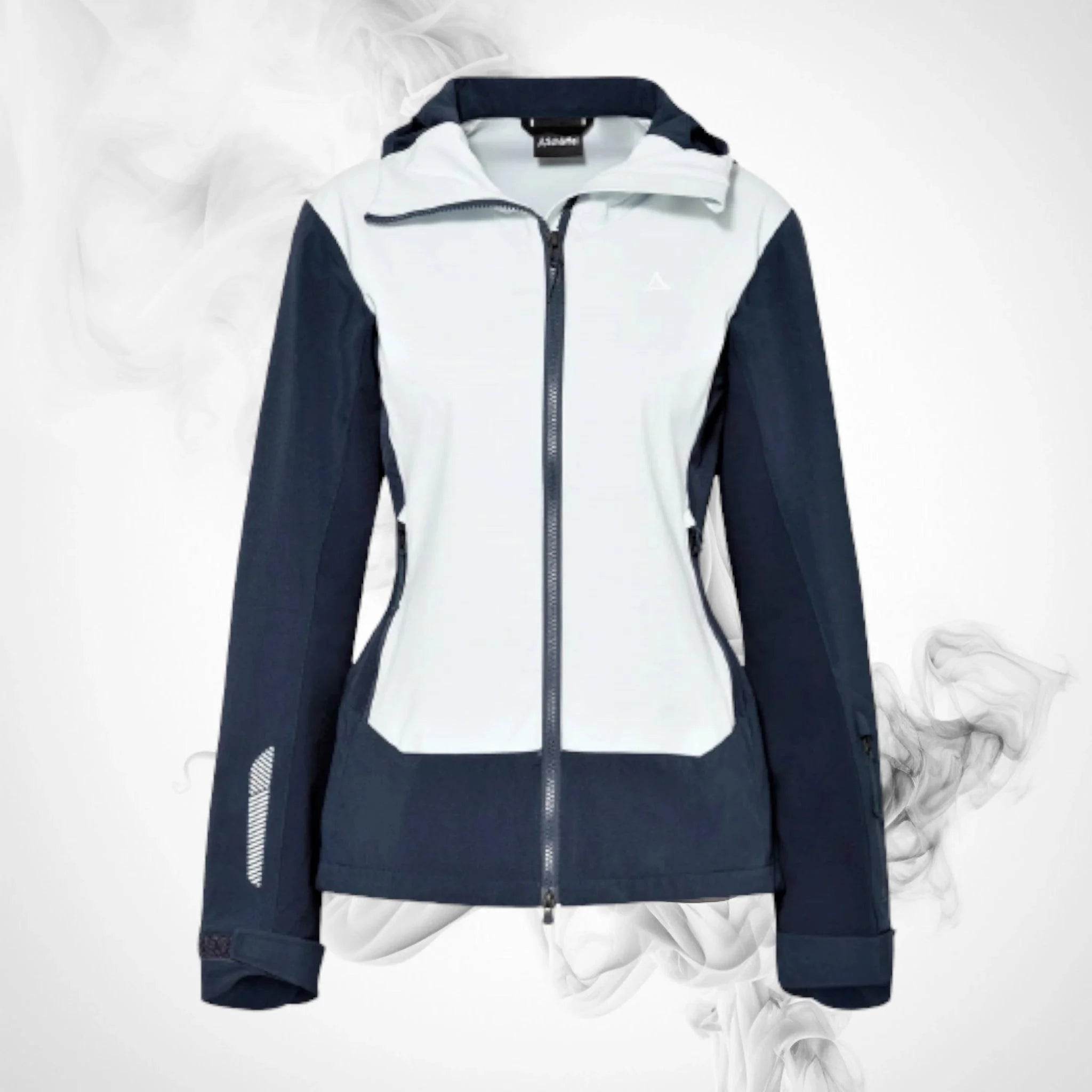 Ski Hoodie SCHOFFEL Softshell Jacket Miara L Navy/Light Blue - 2021/22 - Dash Racegear Store